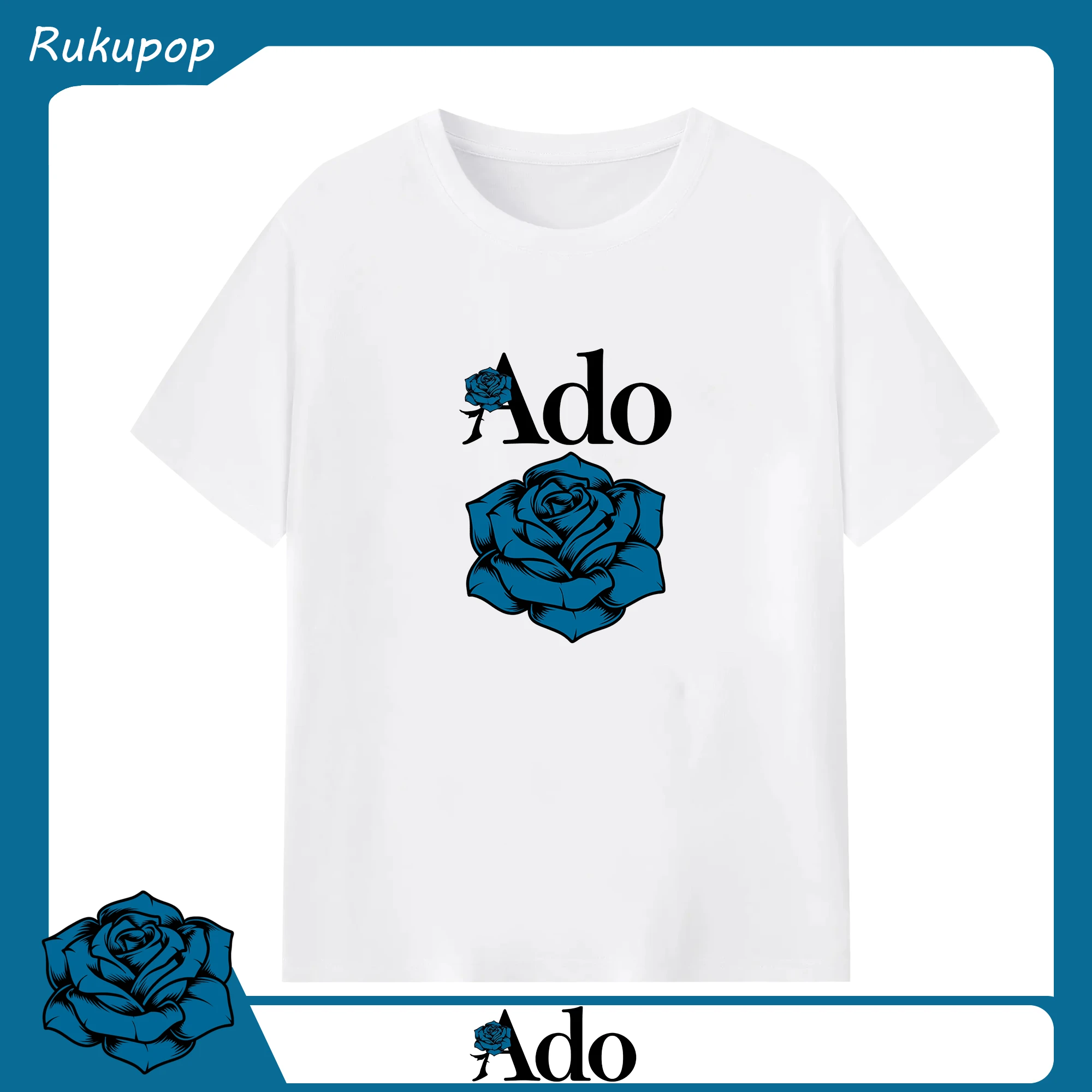Adoアドシンプルスタイル - 綿100％ 半袖Tシャツ ・ フロントプリント ・ 快適 通気性 ・ 日常使い 散歩 スポーツ用