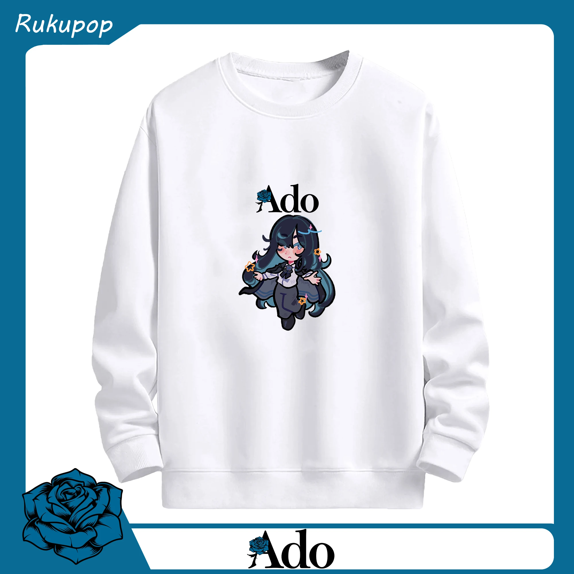 Adoアドファン専用 - 高品質 クルーネック スウェット ・ コットン59％ ポリエステル41％ ・ ユニセックス 長袖 トレーナー ・ カジュアル デイリー スポーツ 散歩用