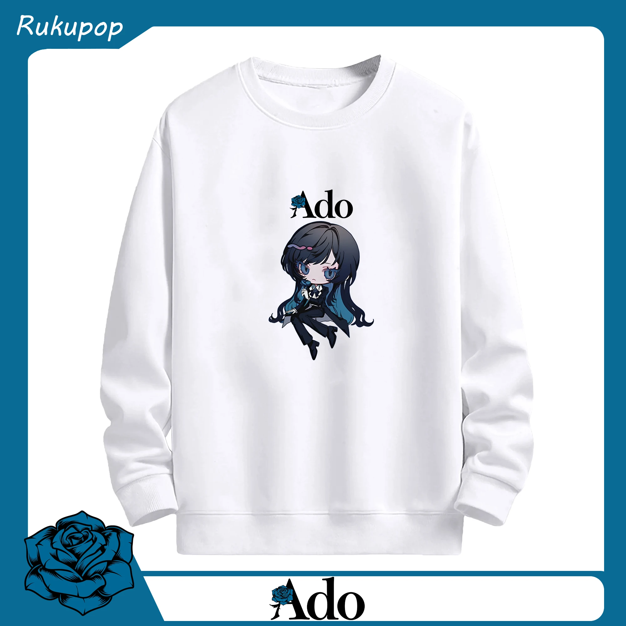 Adoアドファン専用 - 高品質 クルーネック スウェット ・ コットン59％ ポリエステル41％ ・ ユニセックス 長袖 トレーナー ・ カジュアル デイリー スポーツ 散歩用