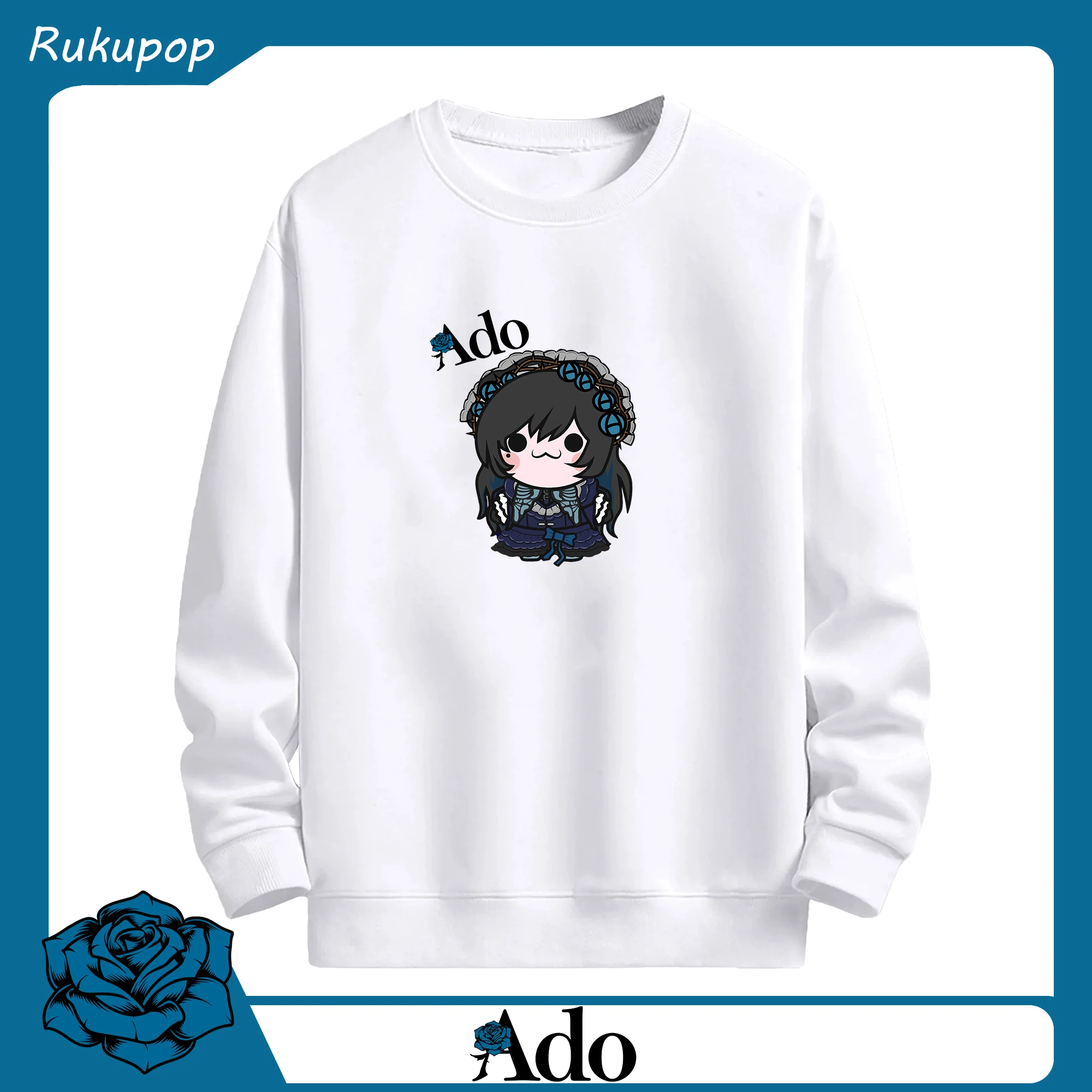 Adoアドファン専用 - 高品質 クルーネック スウェット ・ コットン59％ ポリエステル41％ ・ ユニセックス 長袖 トレーナー ・ カジュアル デイリー スポーツ 散歩用