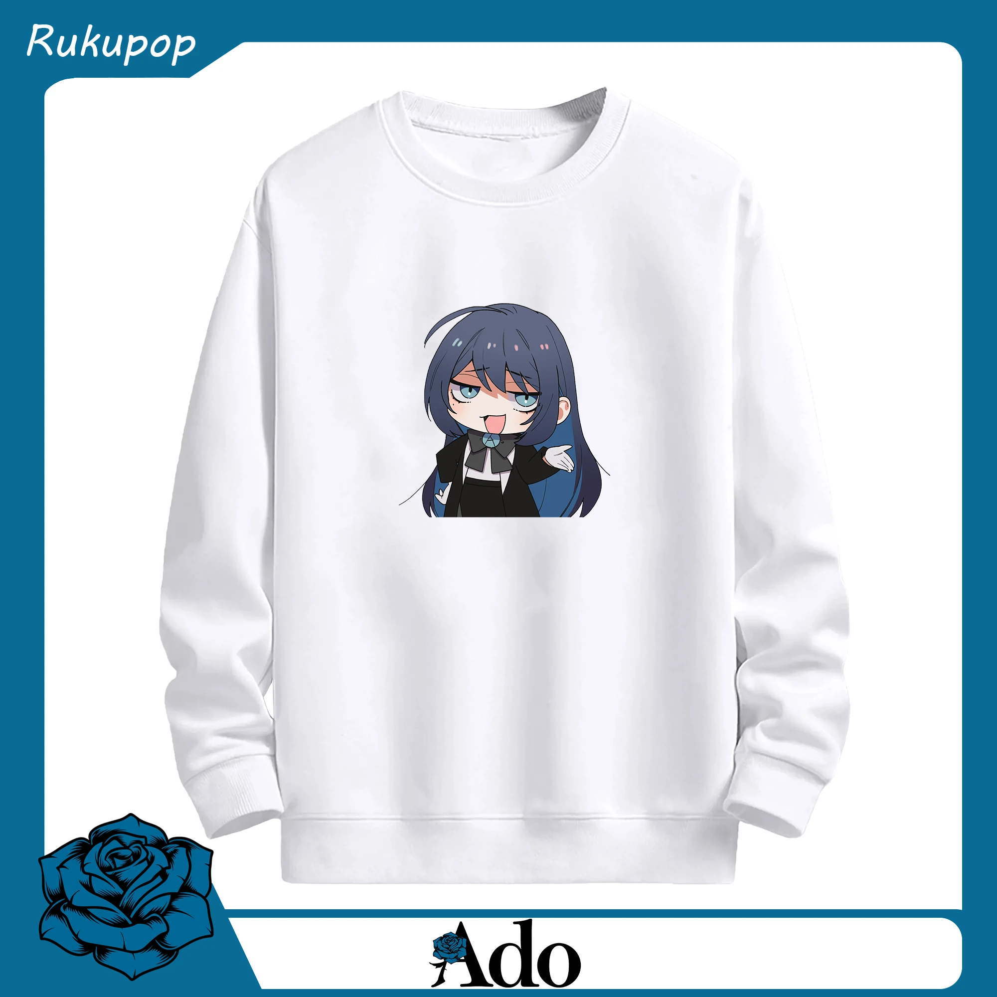 Adoアドラフなスタイル - 高品質 クルーネック スウェット ・ コットン59％ ポリエステル41％ ・ ユニセックス 長袖 トレーナー ・ カジュアル デイリー スポーツ 散歩用