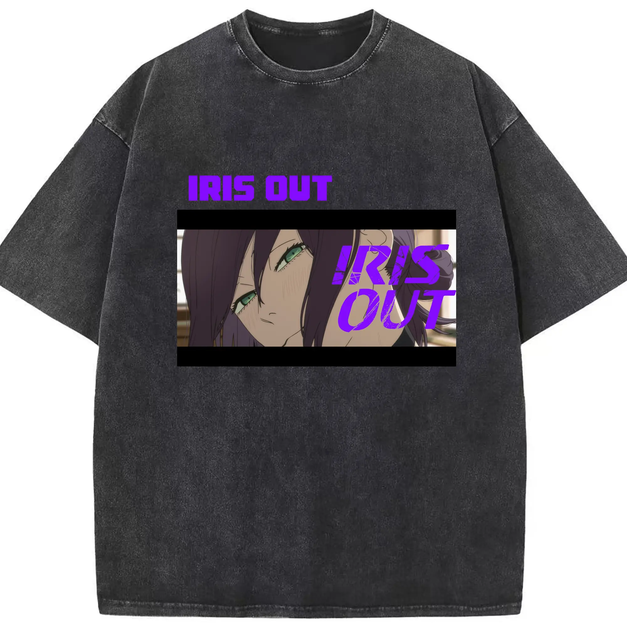 米津玄師「IRIS OUT」 - 綿100％ ヴィンテージ風 半袖Tシャツ ・ フロントプリント ・ 柔らか肌触り ・ 通気性 快適 ・ スポーツ カジュアル 外出用