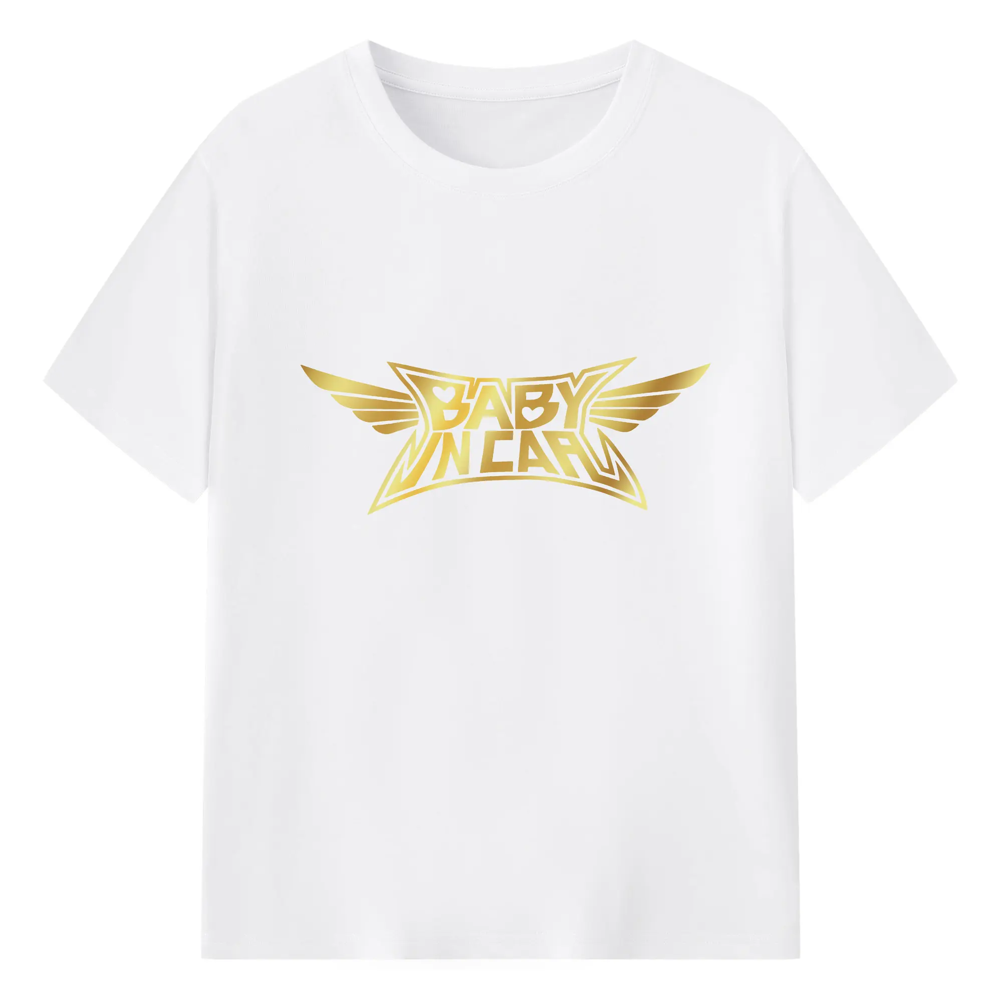 BABYMETAL 定番ロゴ - 綿100％ 半袖Tシャツ ・ フロントプリント ・ 快適 通気性 ・ 日常使い 散歩 スポーツ用