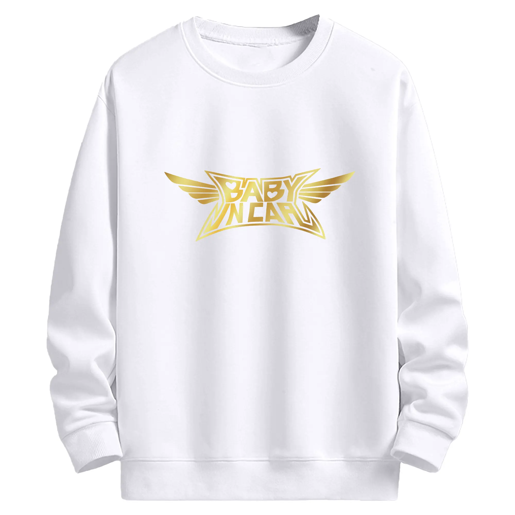 BABYMETAL 定番ロゴ - 高品質 クルーネック スウェット ・ コットン59％ ポリエステル41％ ・ ユニセックス 長袖 トレーナー ・ カジュアル デイリー スポーツ 散歩用