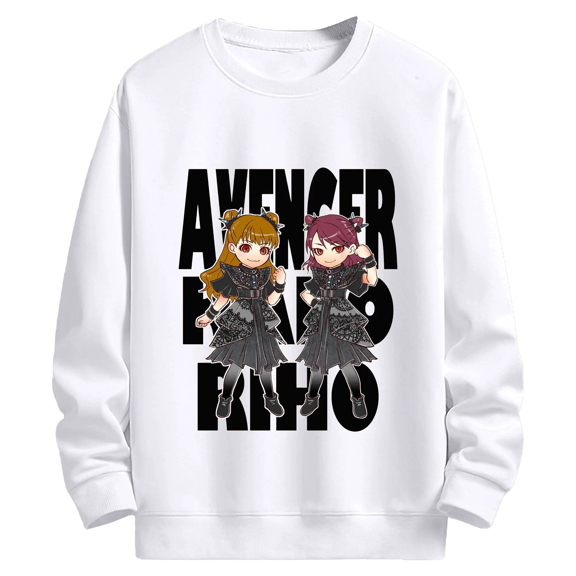 ベビーメタル　BABYMETALコンサート - 高品質 クルーネック スウェット ・ コットン59％ ポリエステル41％ ・ ユニセックス 長袖 トレーナー ・ カジュアル デイリー スポーツ 散歩用