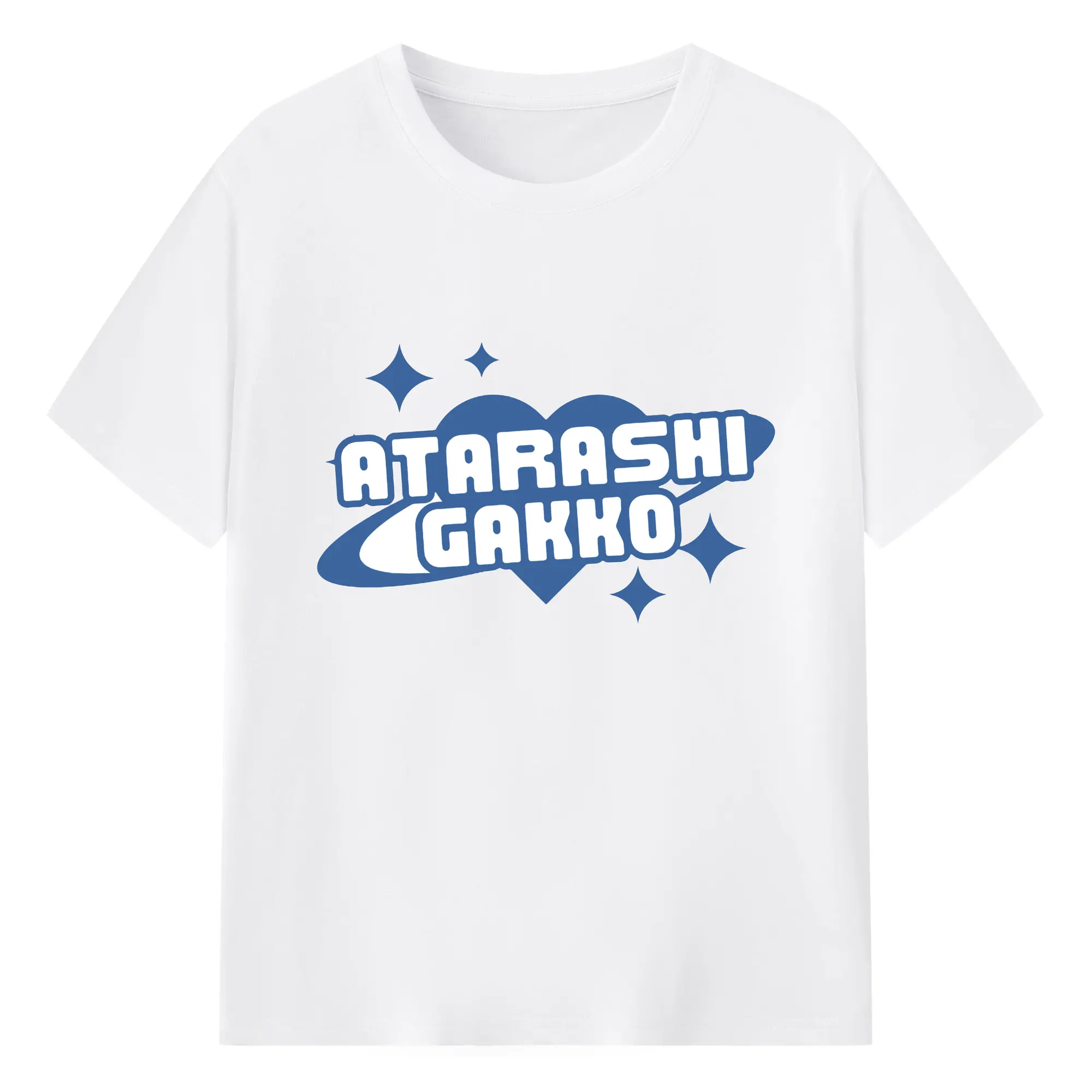 新しい学校のリーダーズAtarashii Gakko!ロゴ - 綿100％ 半袖Tシャツ ・ フロントプリント ・ 快適 通気性 ・ 日常使い 散歩 スポーツ用