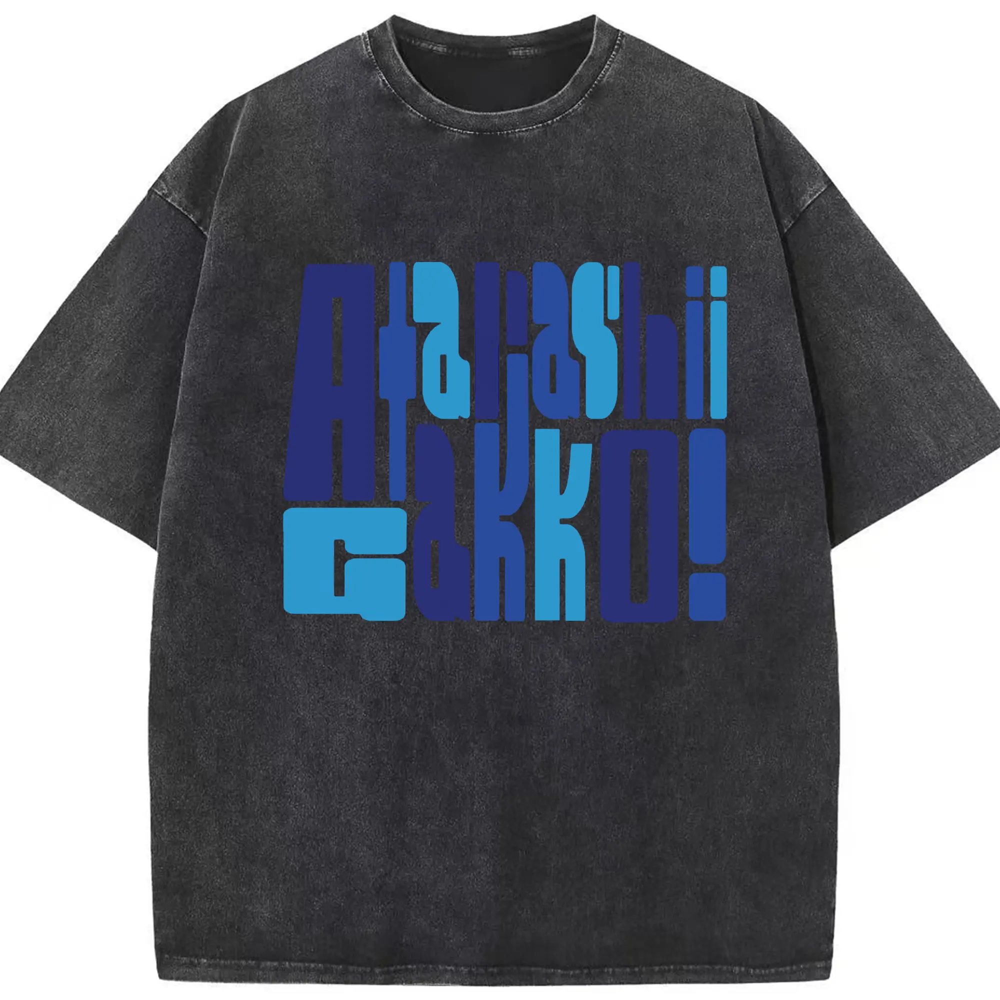 新しい学校のリーダーズAtarashii Gakko!AG!ロゴ - 綿100％ ヴィンテージ風 半袖Tシャツ ・ フロントプリント ・ 柔らか肌触り ・ 通気性 快適 ・ スポーツ カジュアル 外出用