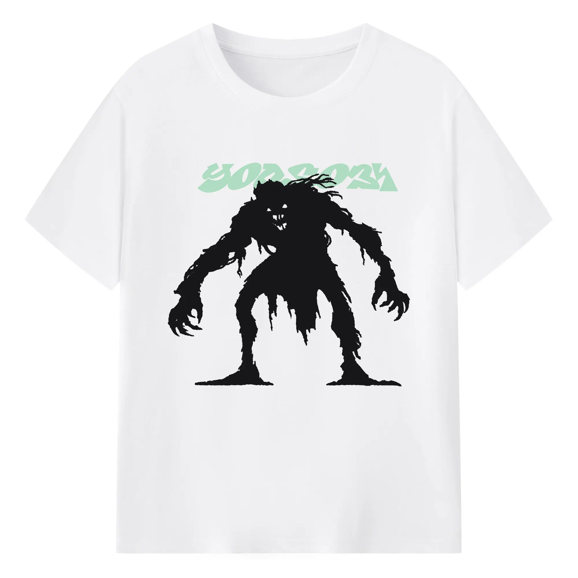 ヨアソビYOASOBI Monster - 綿100％ 半袖Tシャツ ・ フロントプリント ・ 快適 通気性 ・ 日常使い 散歩 スポーツ用