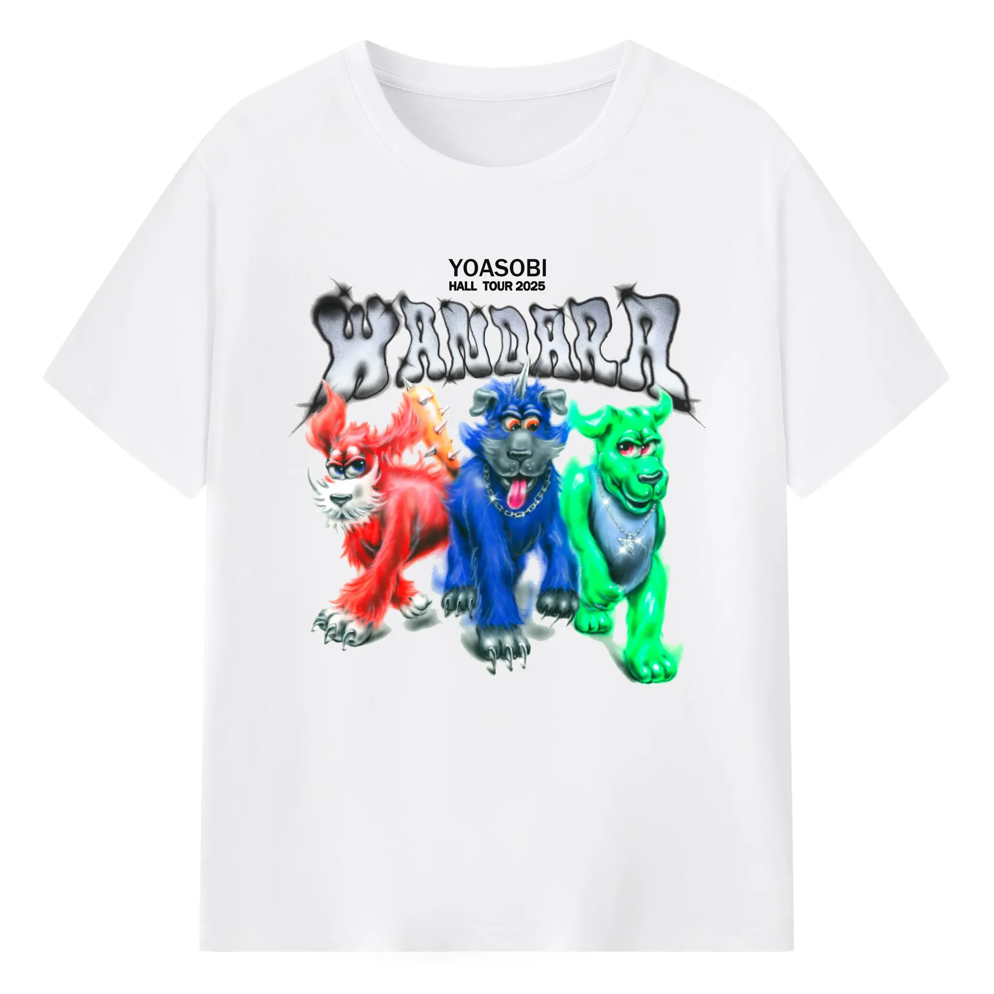 YOASOBI HALL TOUR 2025 WANDARA - 綿100％ 半袖Tシャツ ・ フロントプリント ・ 快適 通気性 ・ 日常使い 散歩 スポーツ用