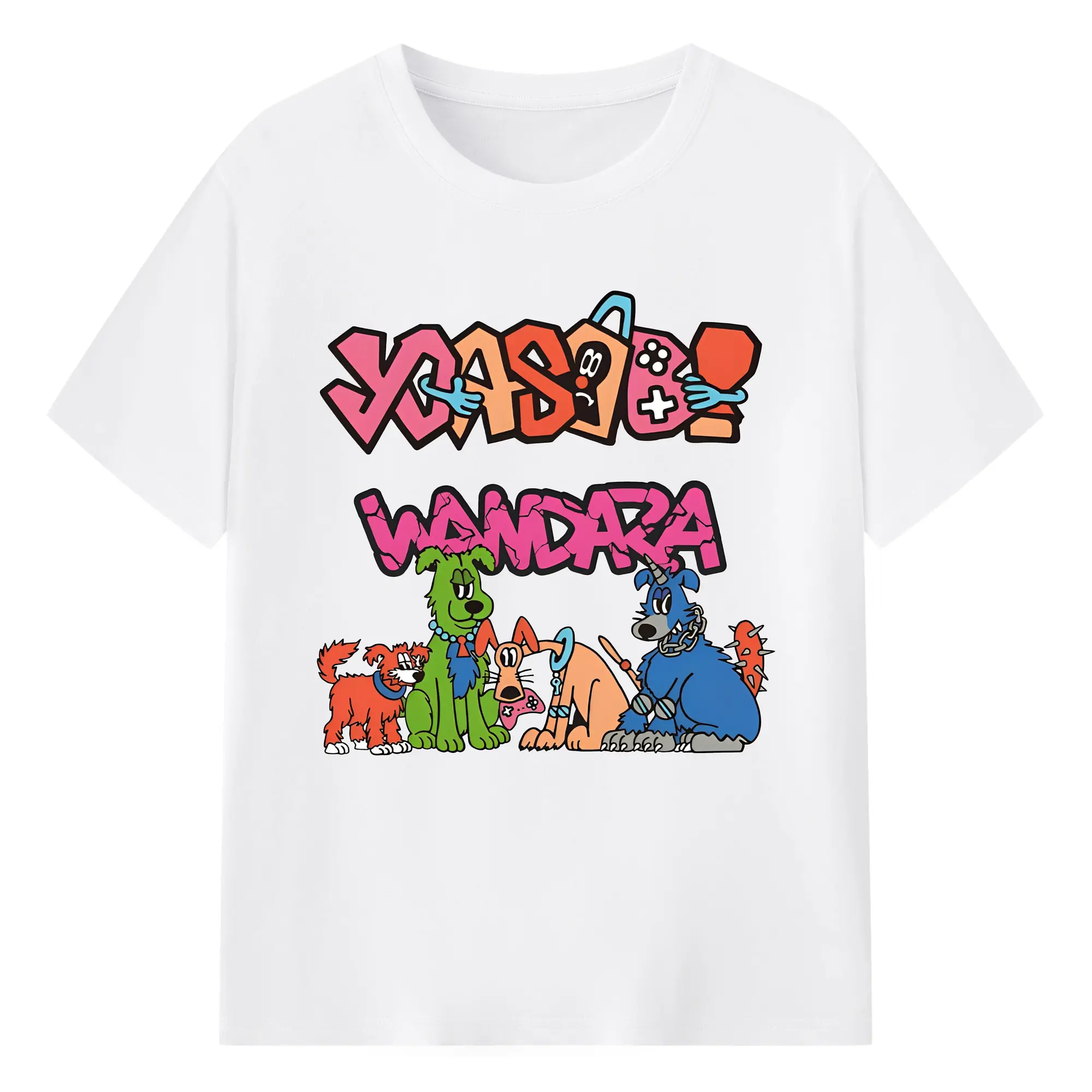 ヨアソビYOASOBI限定 - 綿100％ 半袖Tシャツ ・ フロントプリント ・ 快適 通気性 ・ 日常使い 散歩 スポーツ用