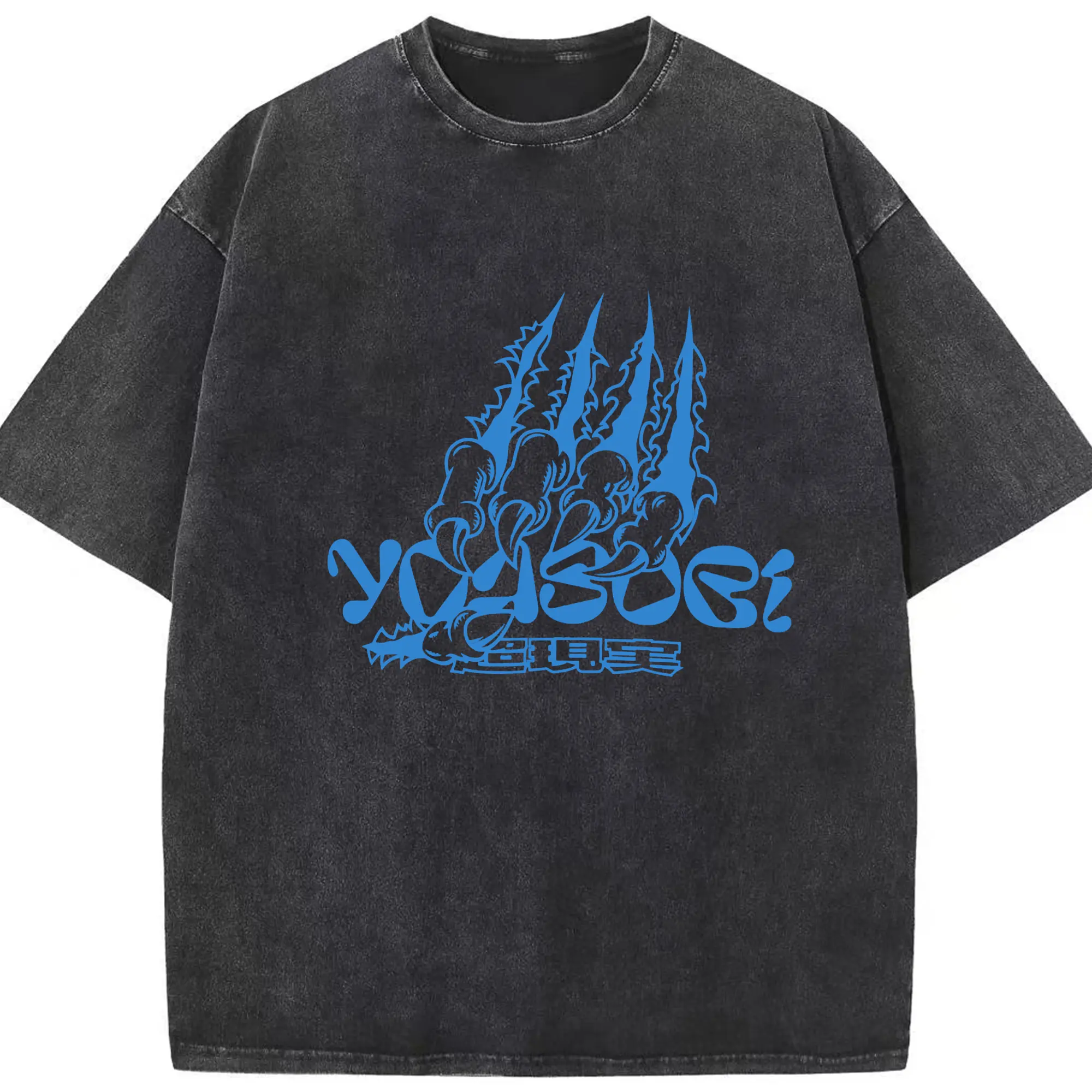 ヨアソビYOASOBI 超現実 - 綿100％ ヴィンテージ風 半袖Tシャツ ・ フロントプリント ・ 柔らか肌触り ・ 通気性 快適 ・ スポーツ カジュアル 外出用