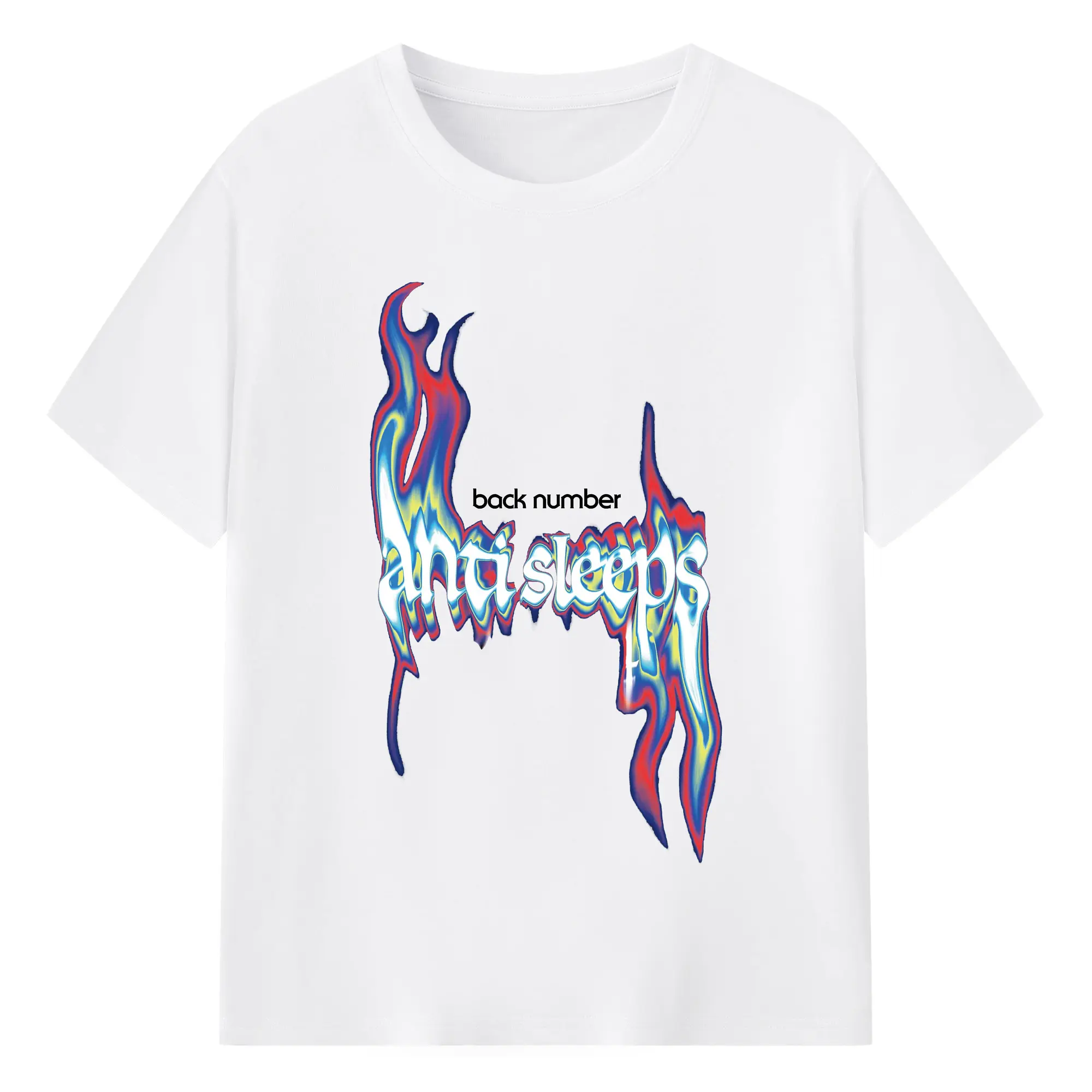 バックナンバ『“anti sleeps tour ”at SAITAMA SUPER ARENA』 - 綿100％ 半袖Tシャツ ・ フロントプリント ・ 快適 通気性 ・ 日常使い 散歩 スポーツ用