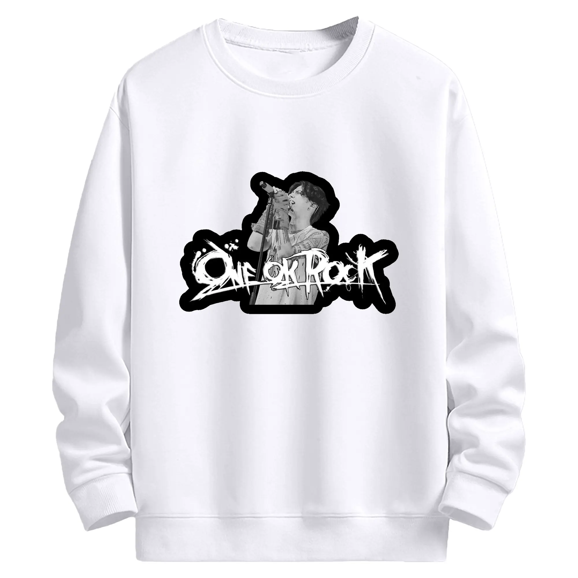 ONE OK ROCK TAKA - 高品質 クルーネック スウェット ・ コットン59％ ポリエステル41％ ・ ユニセックス 長袖 トレーナー ・ カジュアル デイリー スポーツ 散歩用