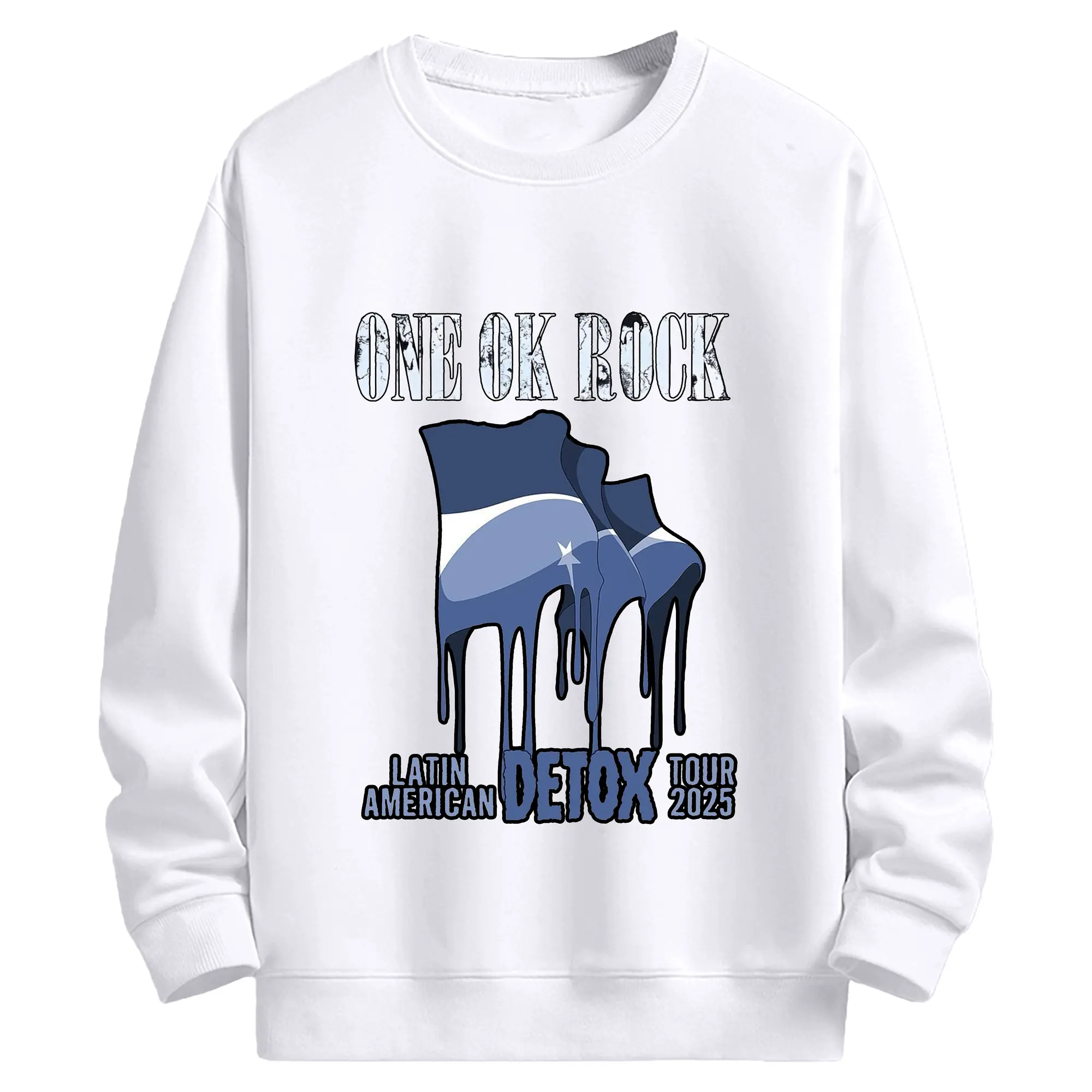 ワンオクロックニューアルバム「DETOX」 - 高品質 クルーネック スウェット ・ コットン59％ ポリエステル41％ ・ ユニセックス 長袖 トレーナー ・ カジュアル デイリー スポーツ 散歩用