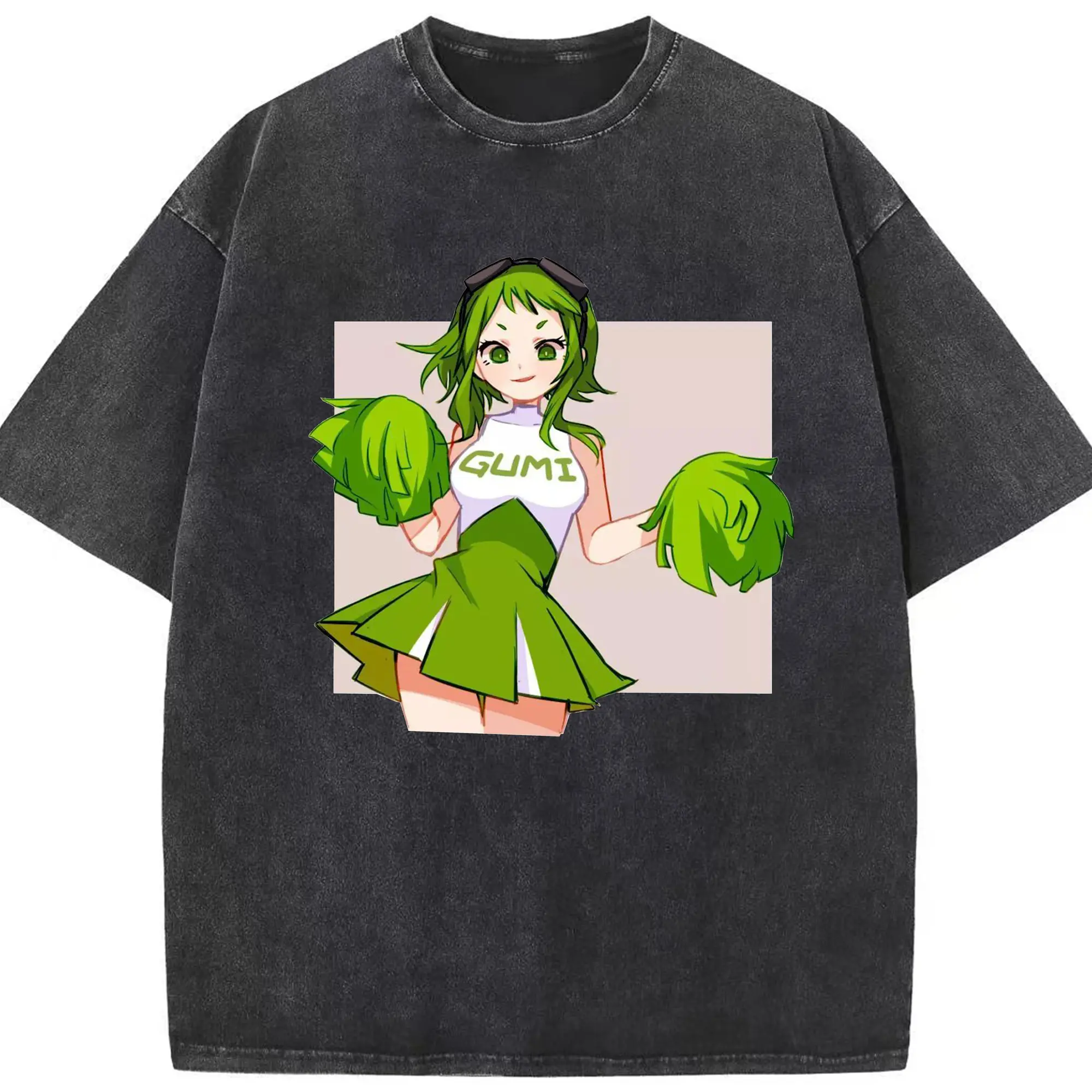 Gumi応援 - 綿100％ ヴィンテージ風 半袖Tシャツ ・ フロントプリント ・ 柔らか肌触り ・ 通気性 快適 ・ スポーツ カジュアル 外出用