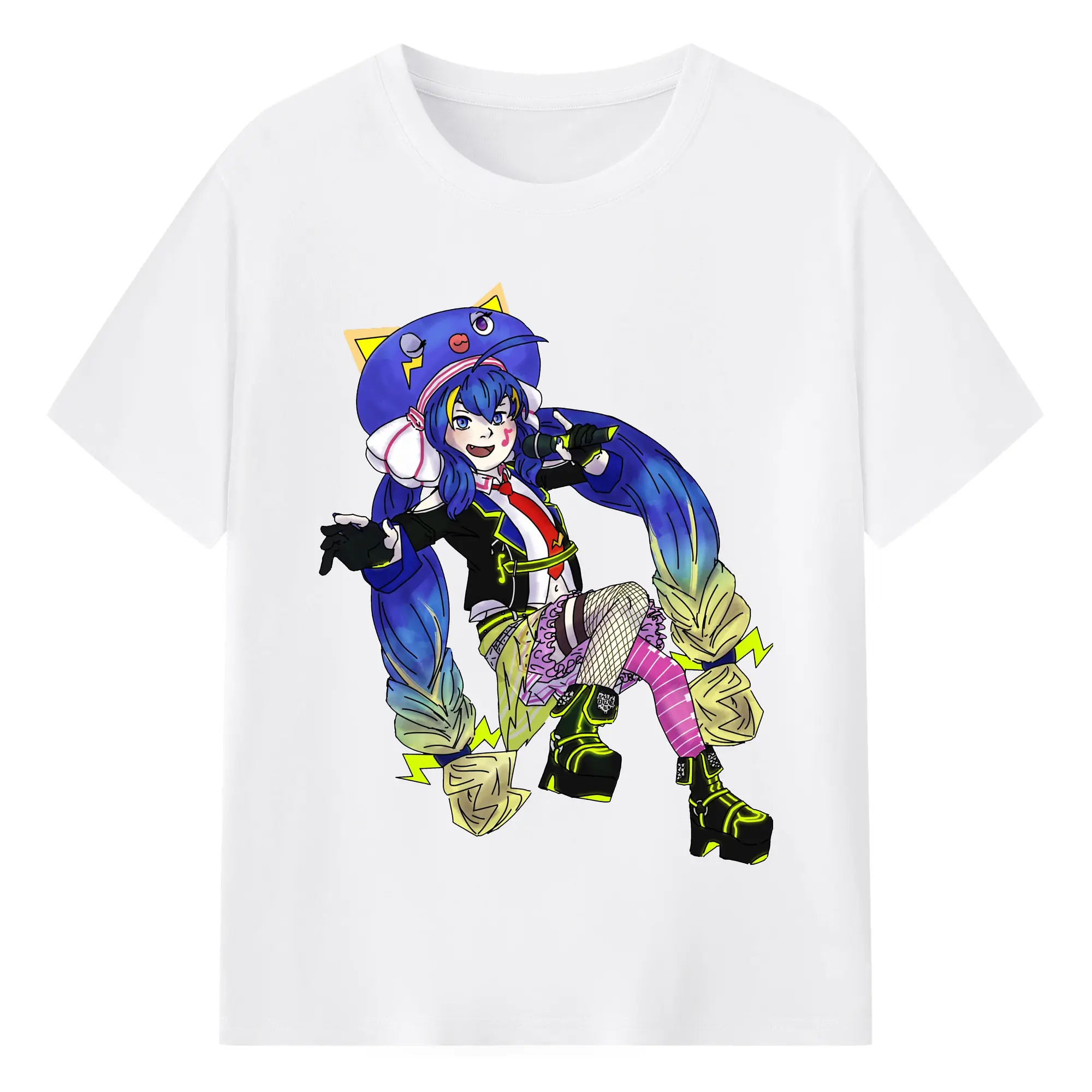 音街ウナライブ記念 - 綿100％ 半袖Tシャツ ・ フロントプリント ・ 快適 通気性 ・ 日常使い 散歩 スポーツ用