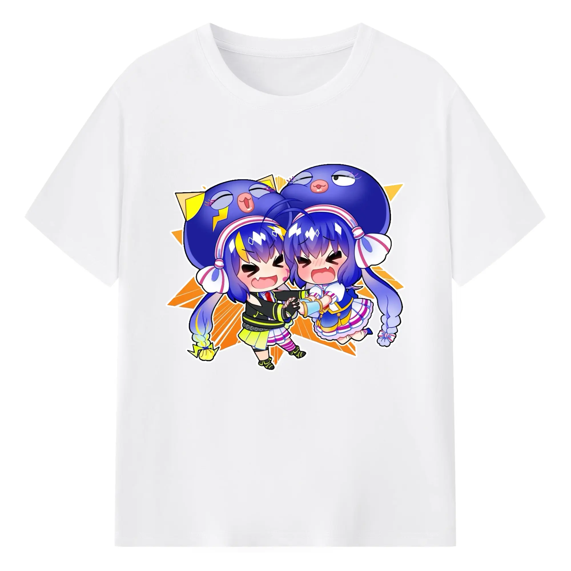 音街ウナバーチャルアイドル - 綿100％ 半袖Tシャツ ・ フロントプリント ・ 快適 通気性 ・ 日常使い 散歩 スポーツ用