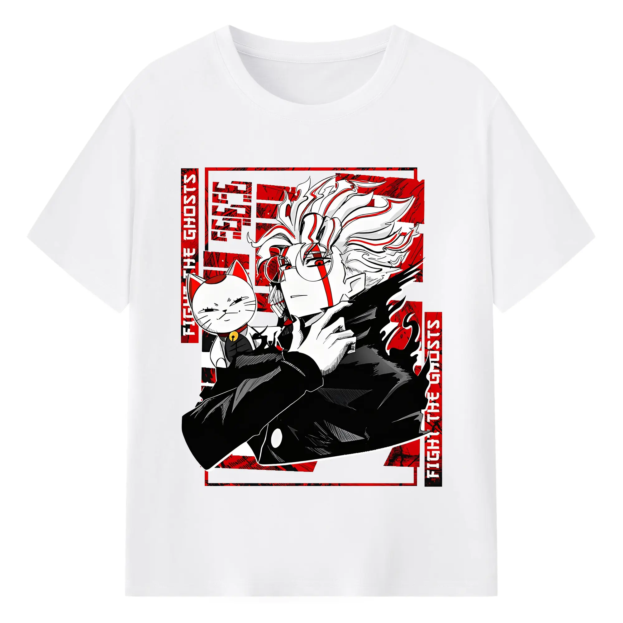 ダンダダンオカルン&ターボババア - 綿100％ 半袖Tシャツ ・ フロントプリント ・ 快適 通気性 ・ 日常使い 散歩 スポーツ用