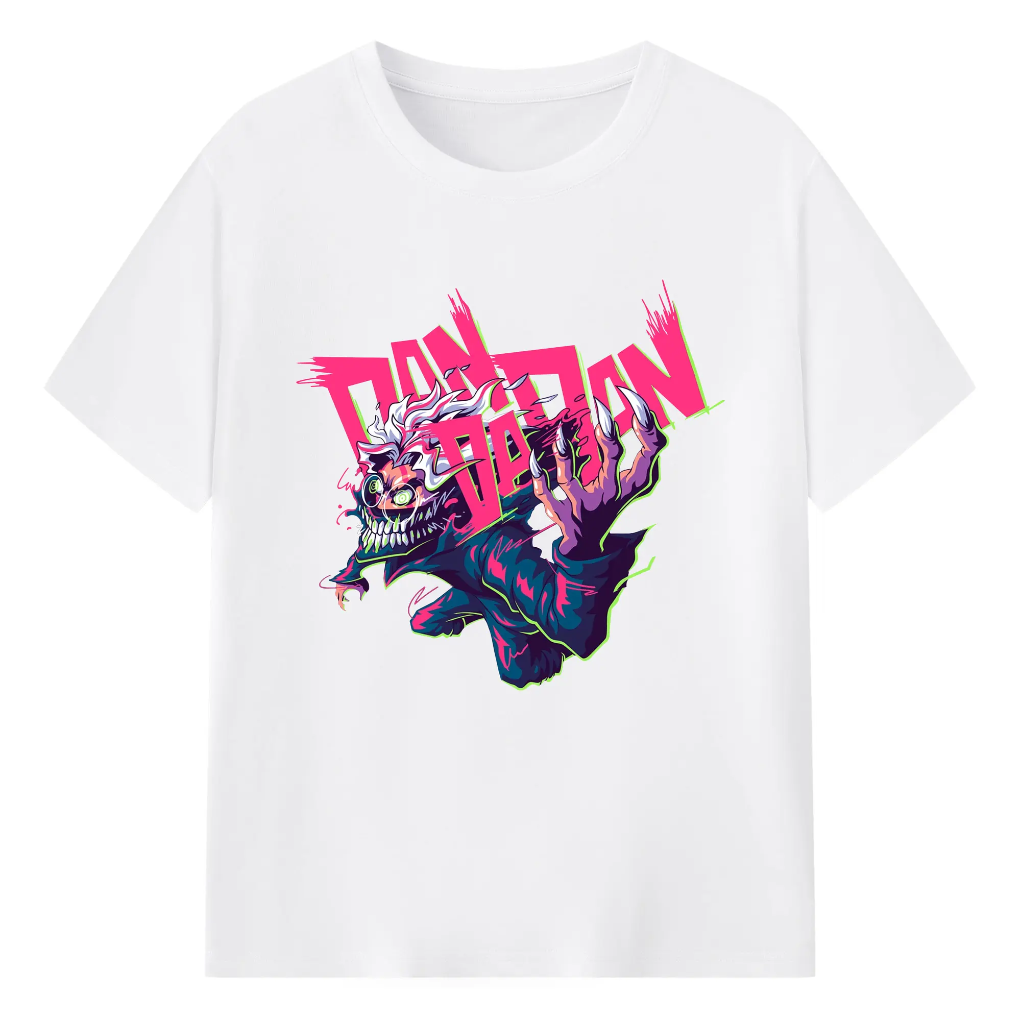 ダンダダン オカルン新作 - 綿100％ 半袖Tシャツ ・ フロントプリント ・ 快適 通気性 ・ 日常使い 散歩 スポーツ用