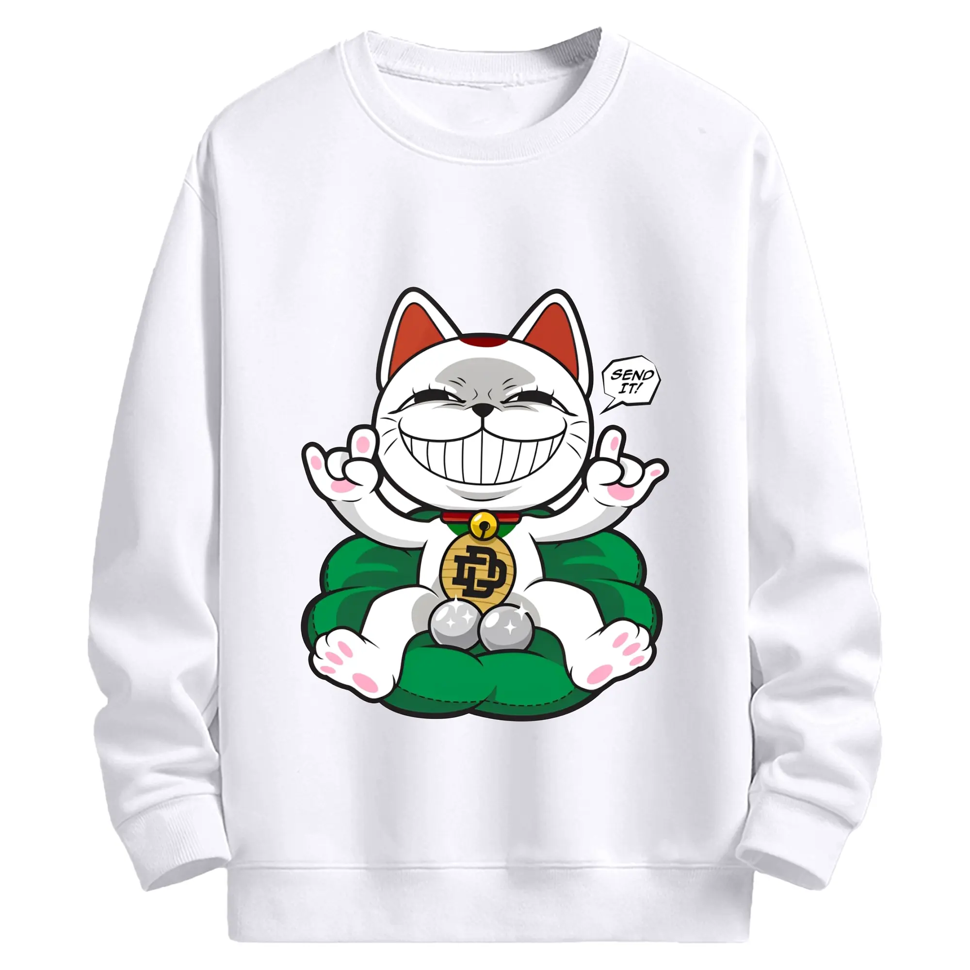 『ダンダダン』妖怪・ターボババア - 高品質 クルーネック スウェット ・ コットン59％ ポリエステル41％ ・ ユニセックス 長袖 トレーナー ・ カジュアル デイリー スポーツ 散歩用