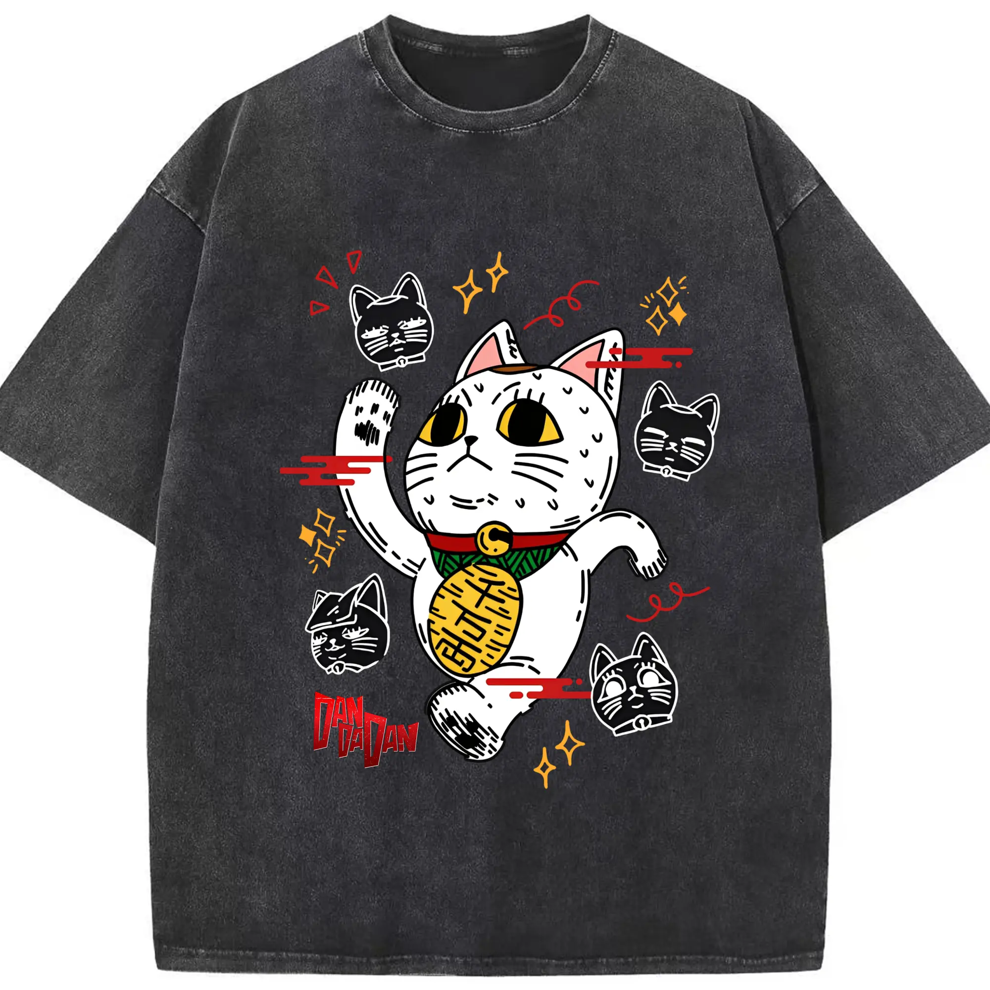 ダンダダンターボババア - 綿100％ ヴィンテージ風 半袖Tシャツ ・ フロントプリント ・ 柔らか肌触り ・ 通気性 快適 ・ スポーツ カジュアル 外出用