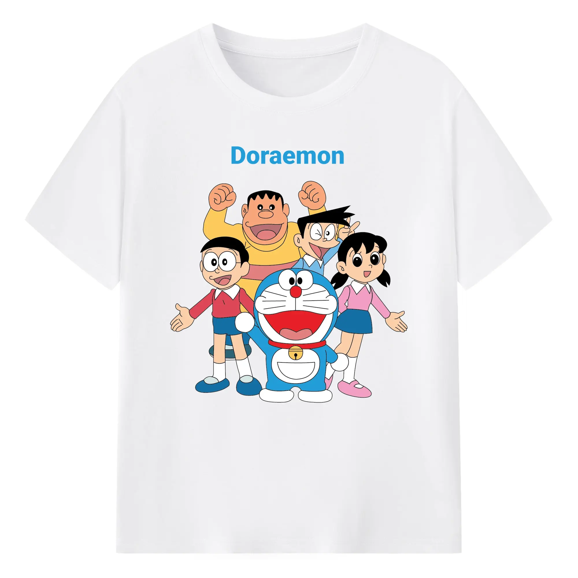 ドラえもん ファミリー限定ドラえもん ファミリー限定 - 綿100％ 半袖Tシャツ ・ フロントプリント ・ 快適 通気性 ・ 日常使い 散歩 スポーツ用