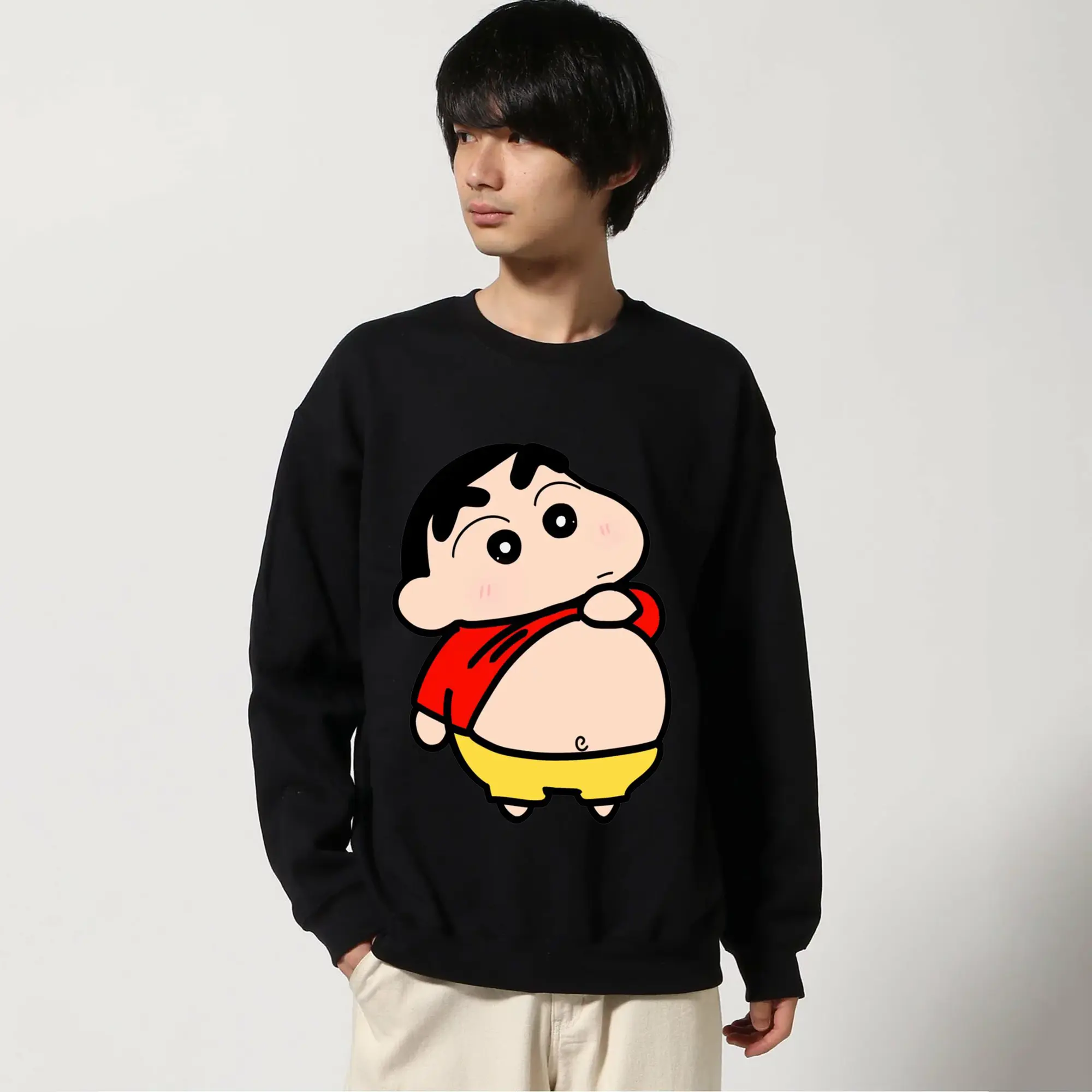 レヨンしんちゃん おなかチェック おもしろ