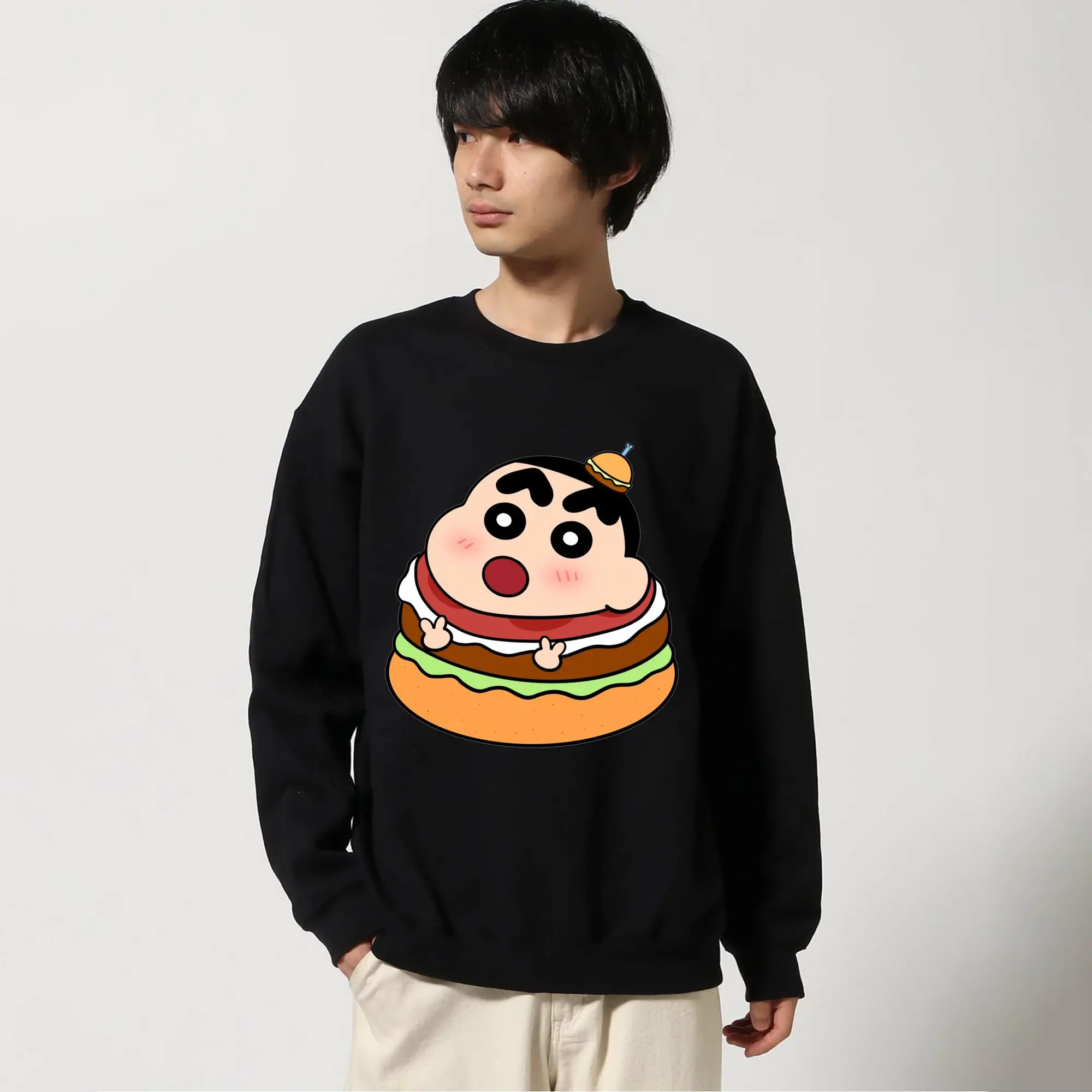 クレヨンしんちゃん ハンバーガー ポーズ おもしろ