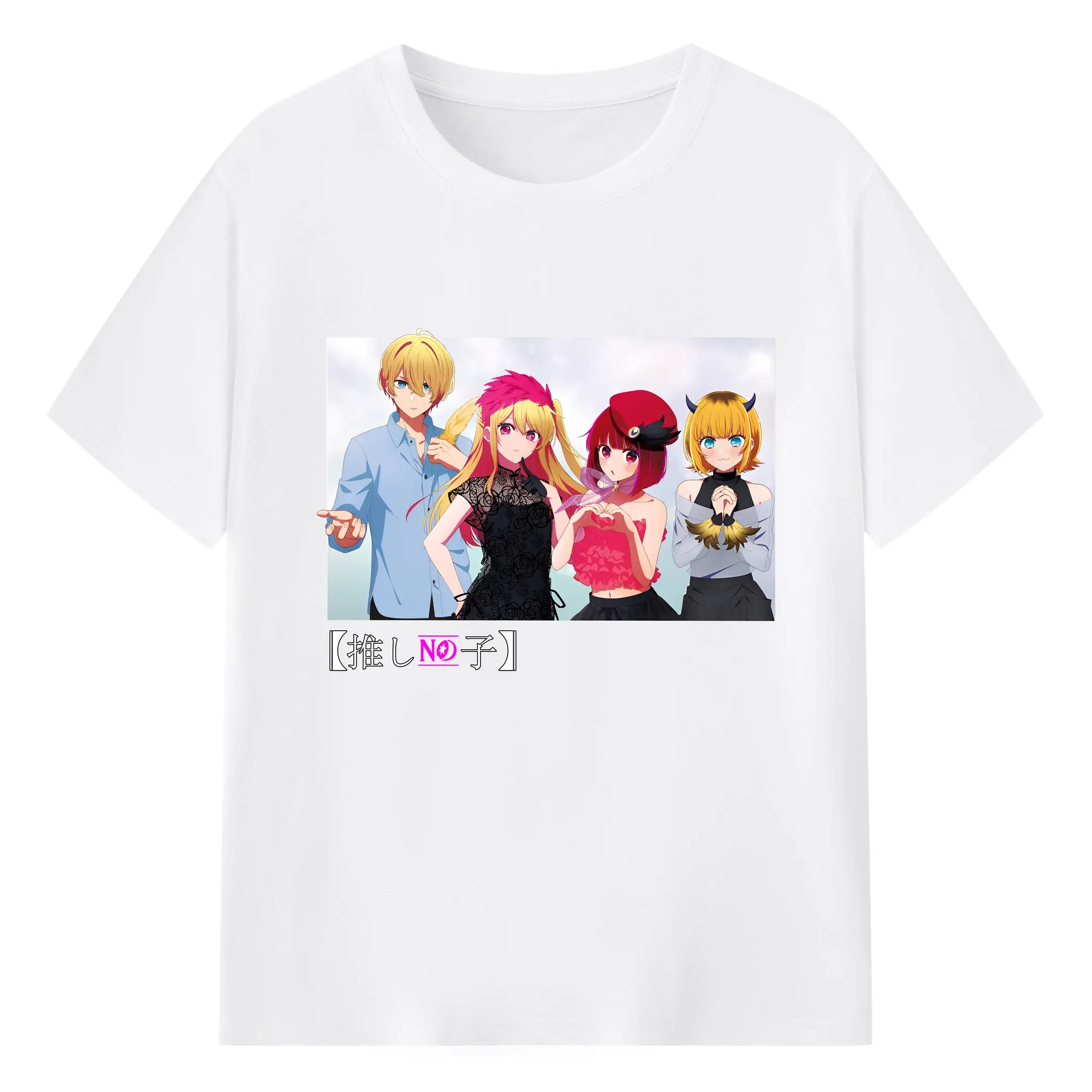 新作推しの子星野アイ アクア星野ルビーMEMちょ有馬かな - 綿100％ 半袖Tシャツ ・ フロントプリント ・ 快適 通気性 ・ 日常使い 散歩 スポーツ用