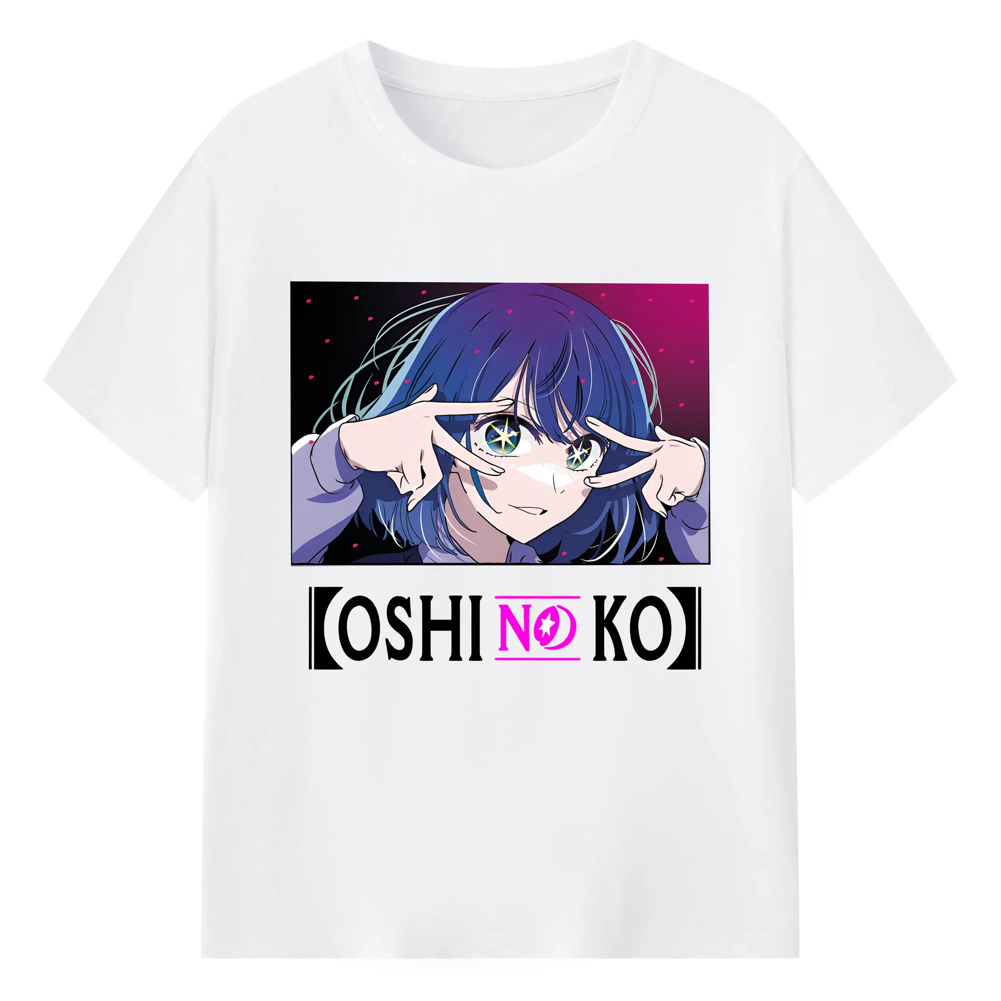 【推しの子】 黒川あかね - 綿100％ 半袖Tシャツ ・ フロントプリント ・ 快適 通気性 ・ 日常使い 散歩 スポーツ用