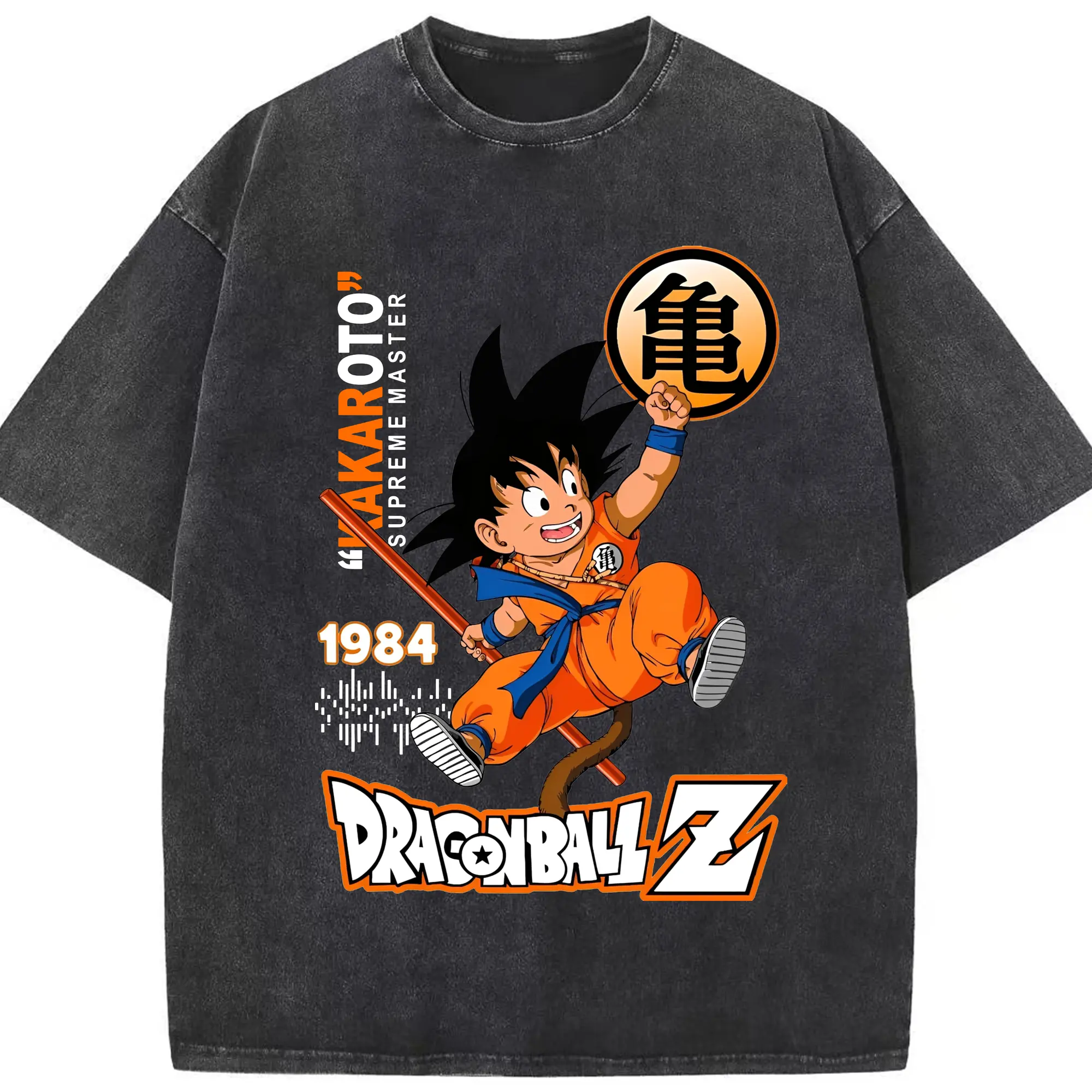 ドラゴンボール Z KAKAROT人気 - 綿100％ ヴィンテージ風 半袖Tシャツ ・ フロントプリント ・ 柔らか肌触り ・ 通気性 快適 ・ スポーツ カジュアル 外出用