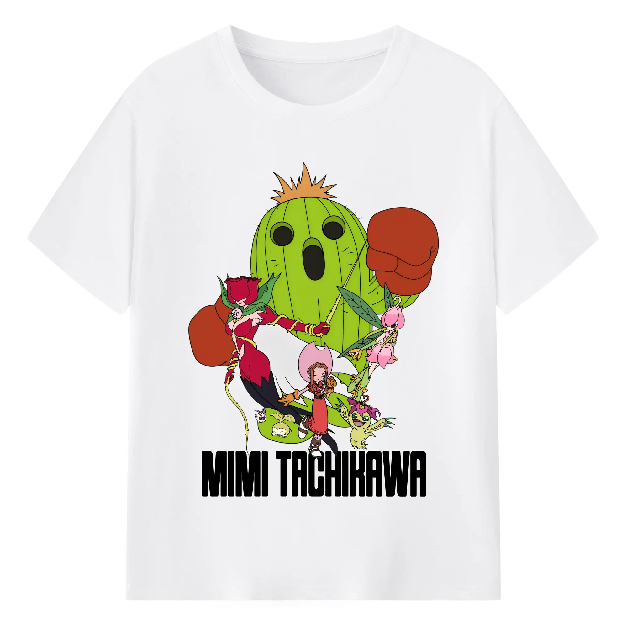 新作デジモンパルモン進化形態 - 綿100％ 半袖Tシャツ ・ フロントプリント ・ 快適 通気性 ・ 日常使い 散歩 スポーツ用