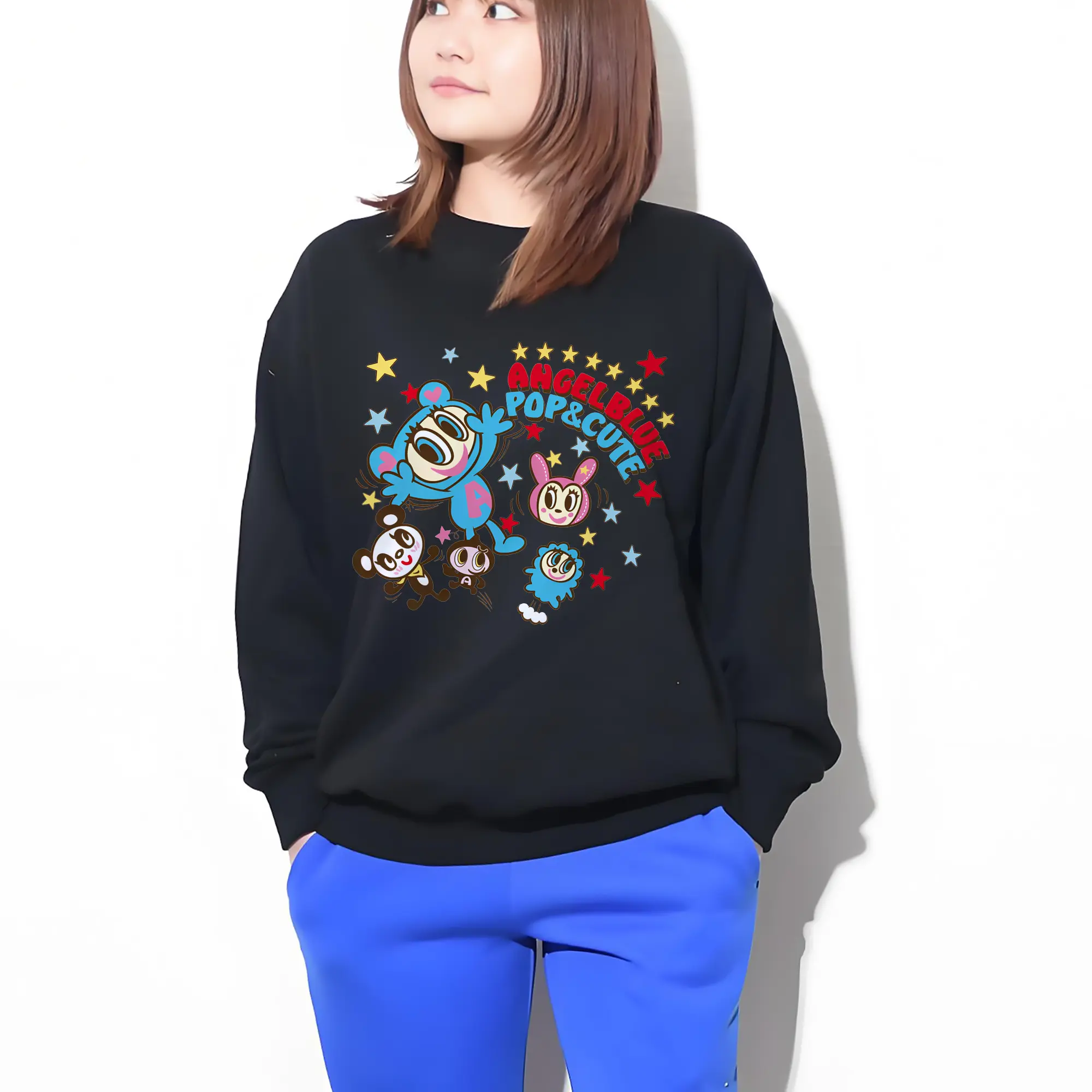 POP&CUTEで元気いっぱいなエンジェルブルーキャラクターT