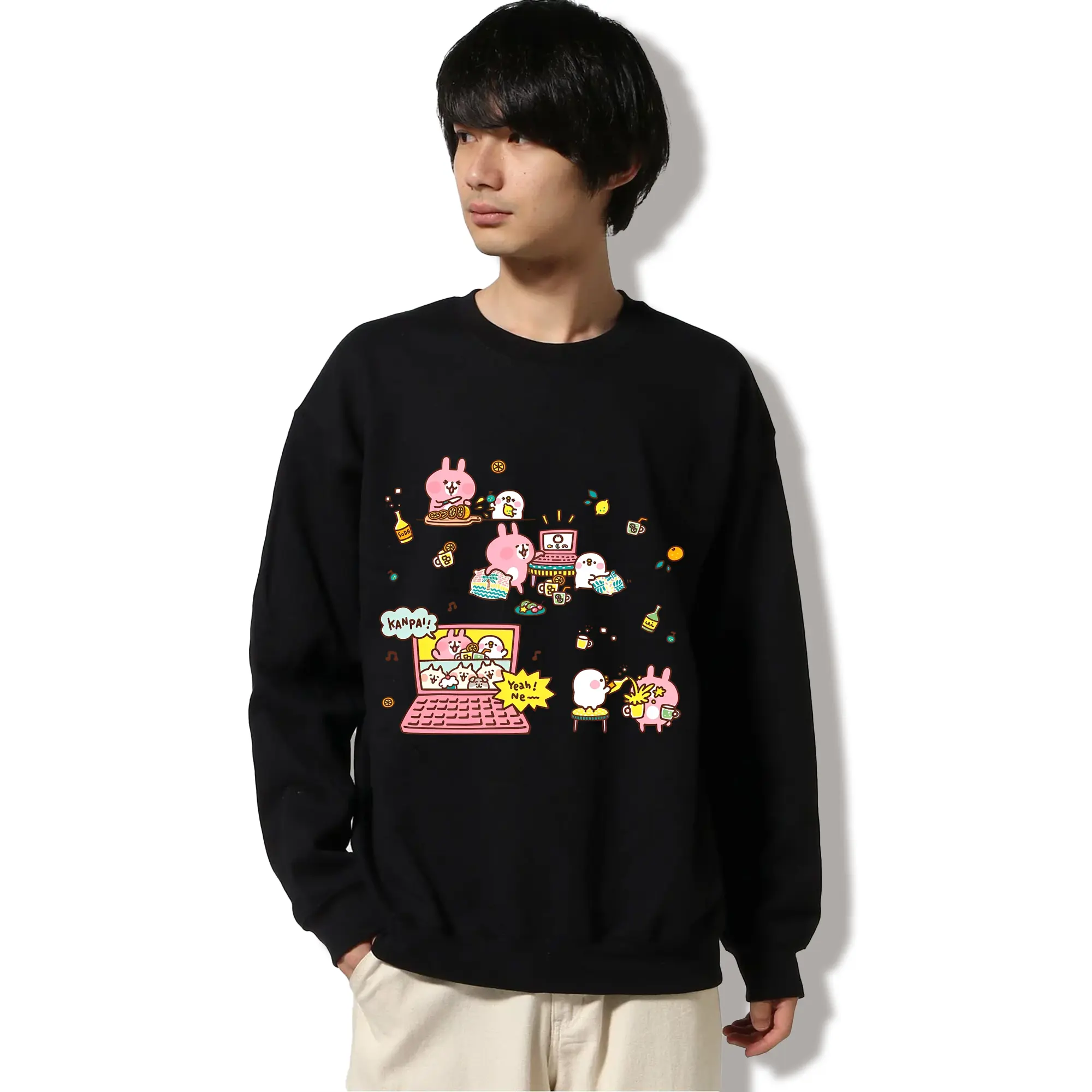 ピスケ&うさぎのおうちパーリー🏠🥳 ねーねーねこ達とはオンラインで乾杯です🍻