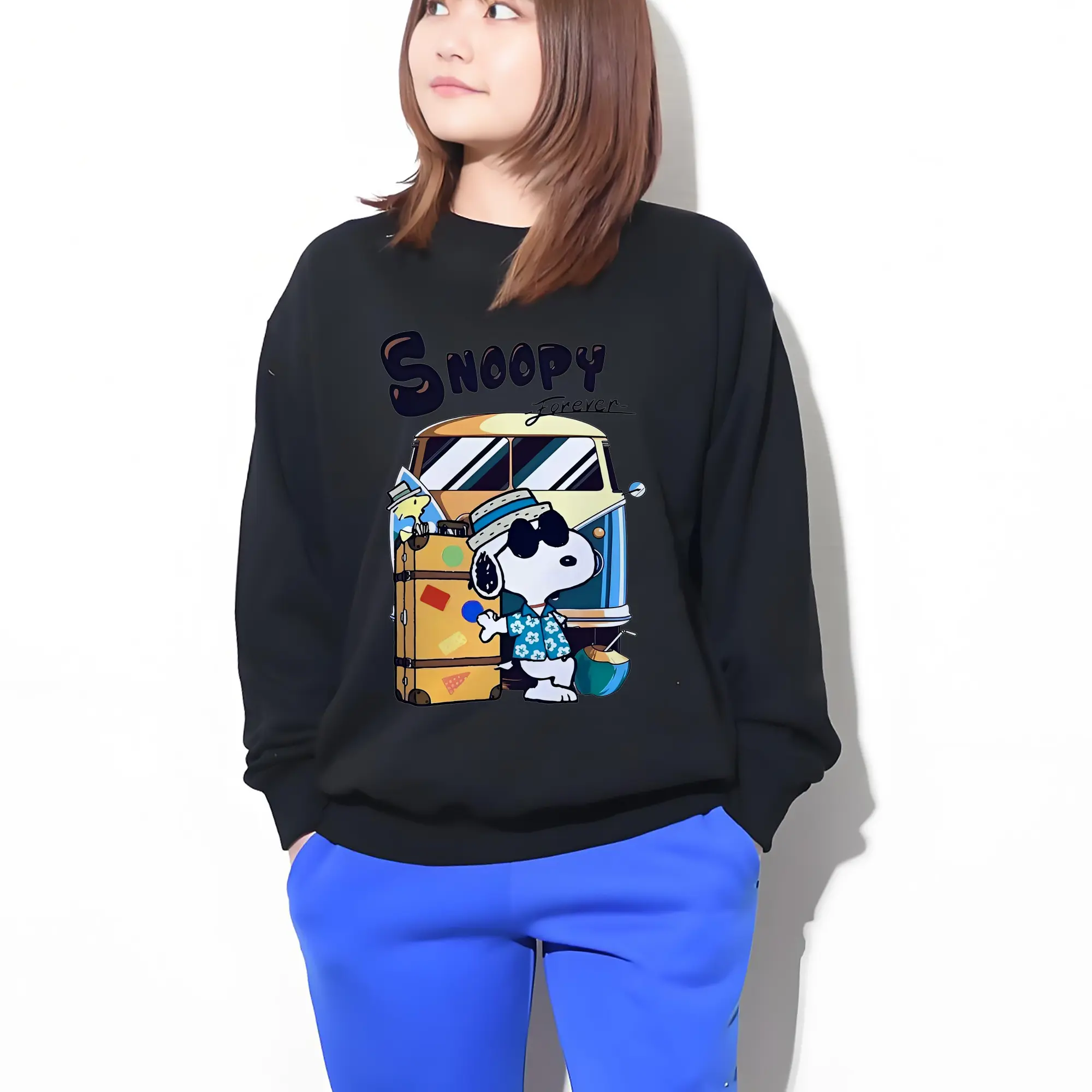 スヌーピー 夏の旅行のんびり