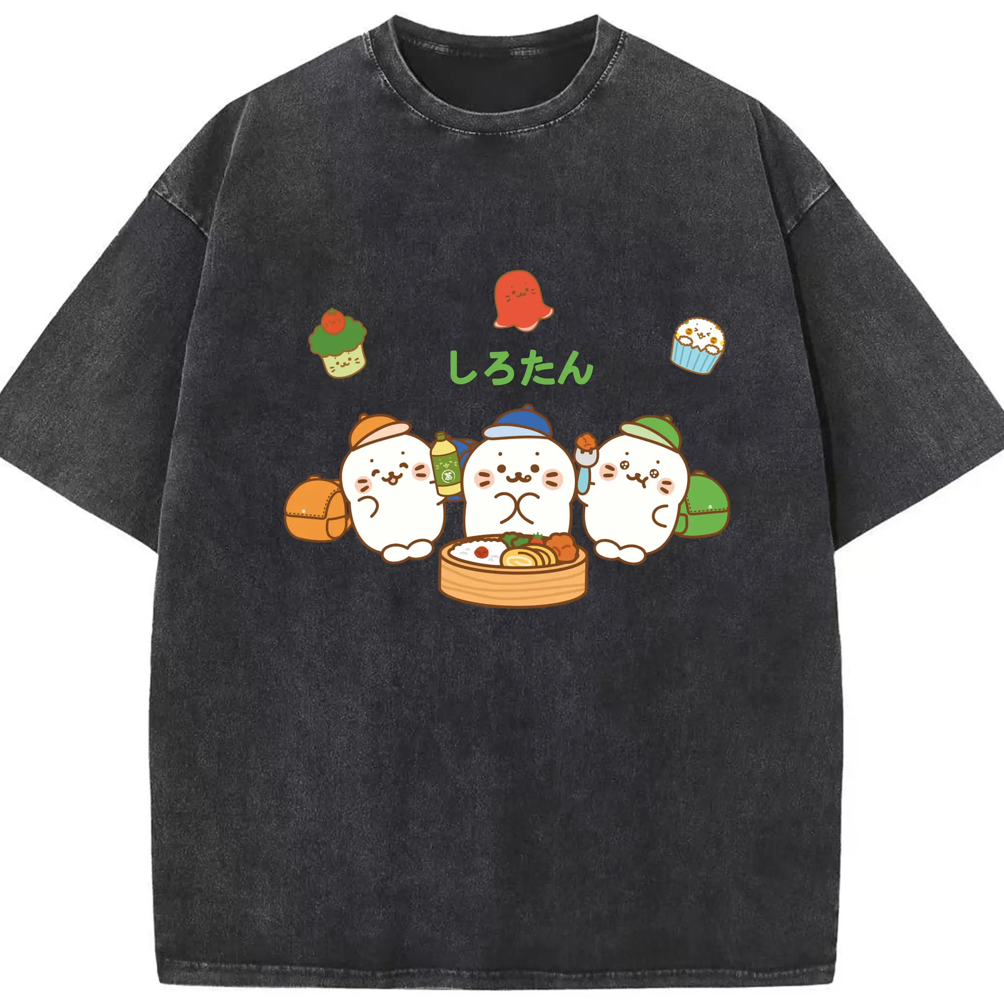 しろたんおしゃれまとめの人気アイデア - 綿100％ ヴィンテージ風 半袖Tシャツ ・ フロントプリント ・ 柔らか肌触り ・ 通気性 快適 ・ スポーツ カジュアル 外出用