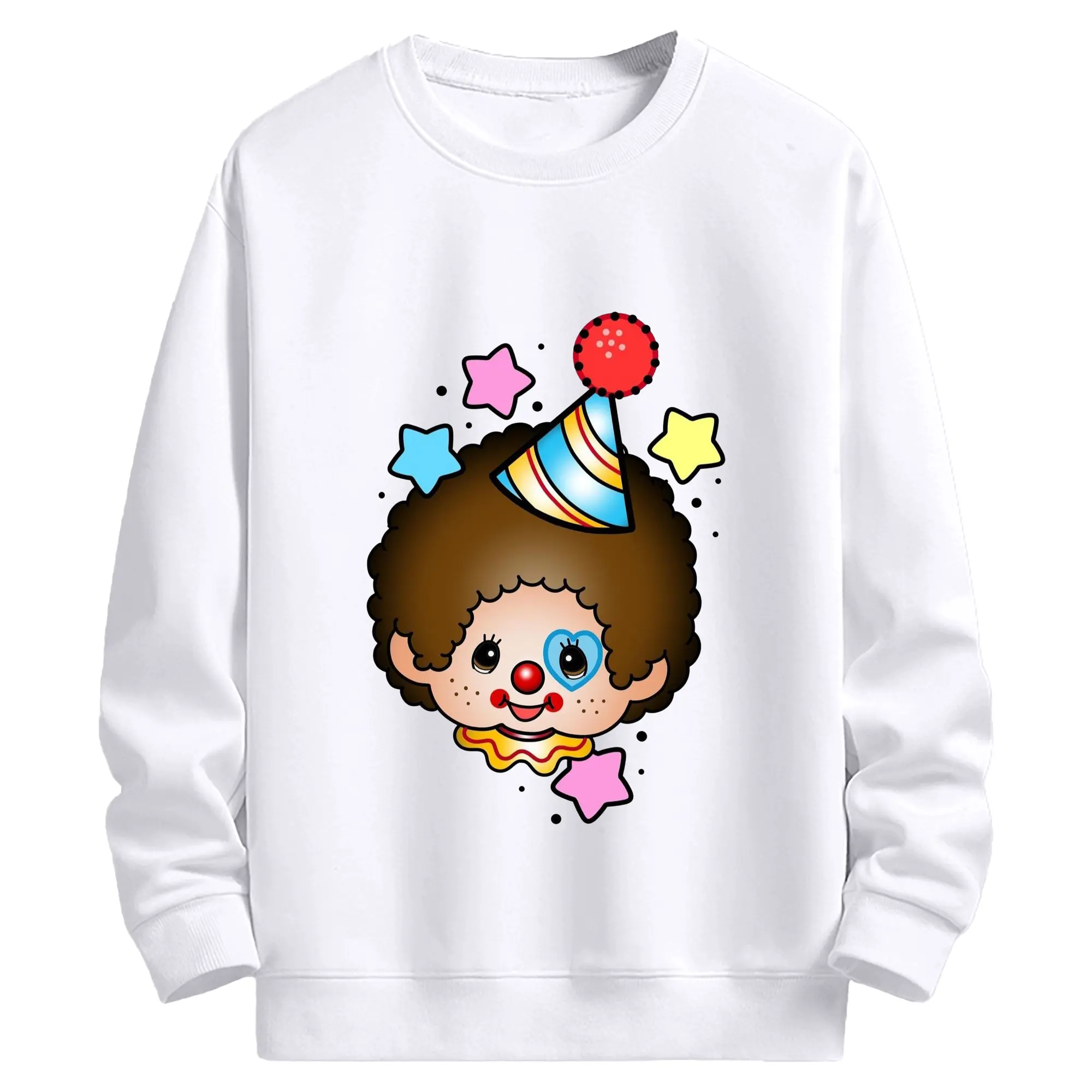 モンチッチ 誕生日記念 スペシャルパーティー - 高品質 クルーネック スウェット ・ コットン59％ ポリエステル41％ ・ ユニセックス 長袖 トレーナー ・ カジュアル デイリー スポーツ 散歩用