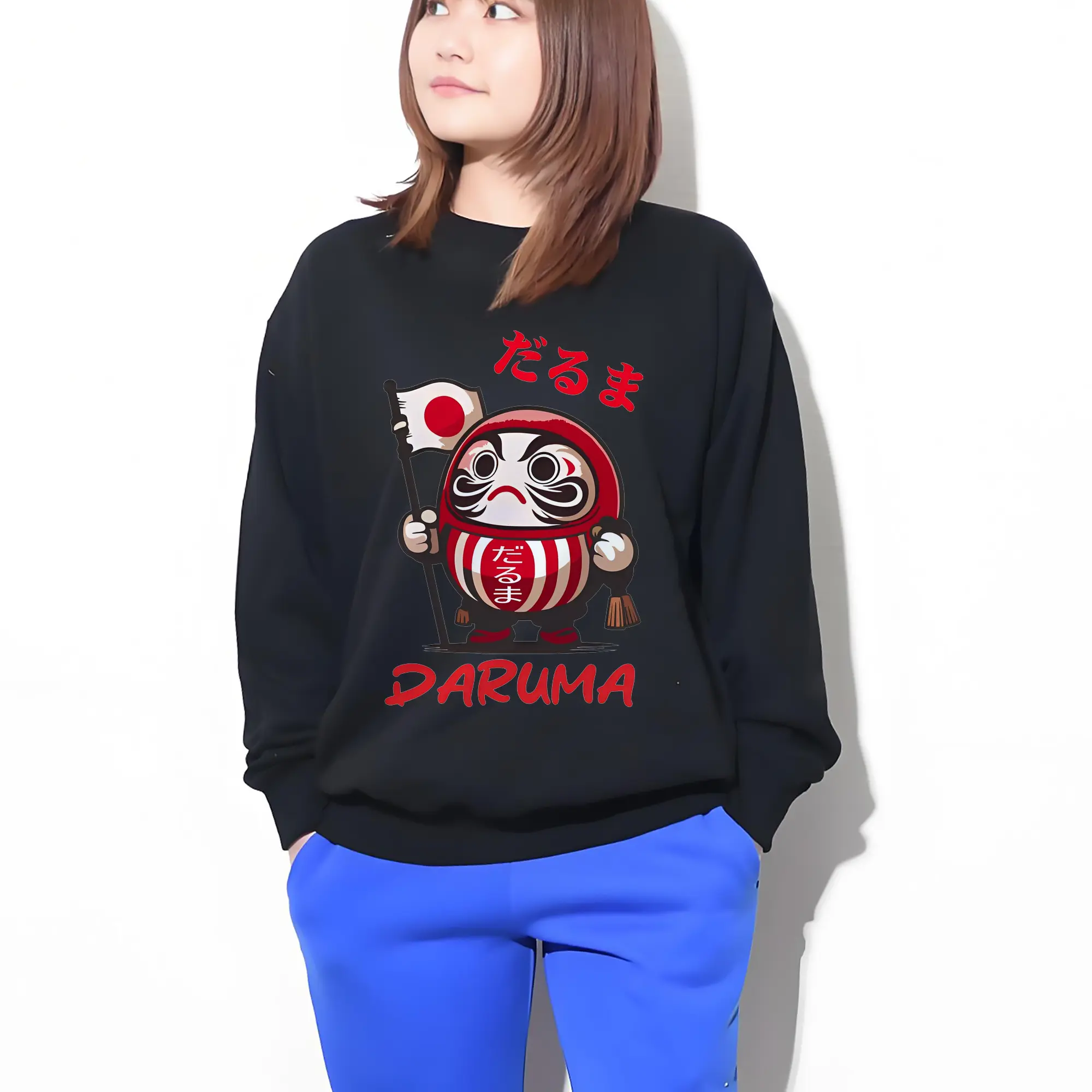 愛国和風スタイル 開運だるまキャラクター