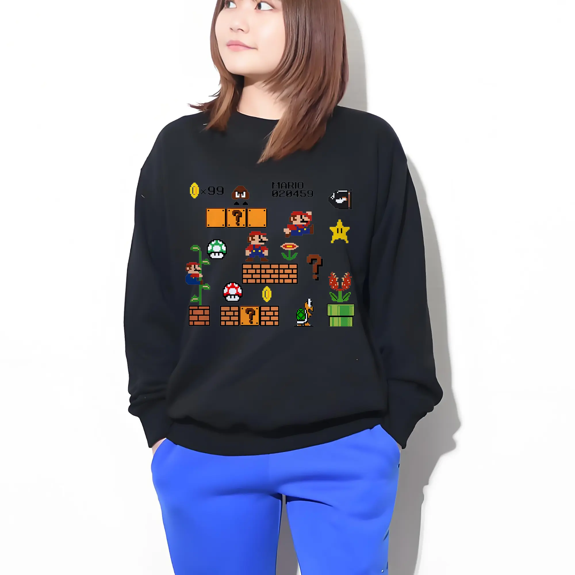 人気ゲーム マリオ 限定プリント