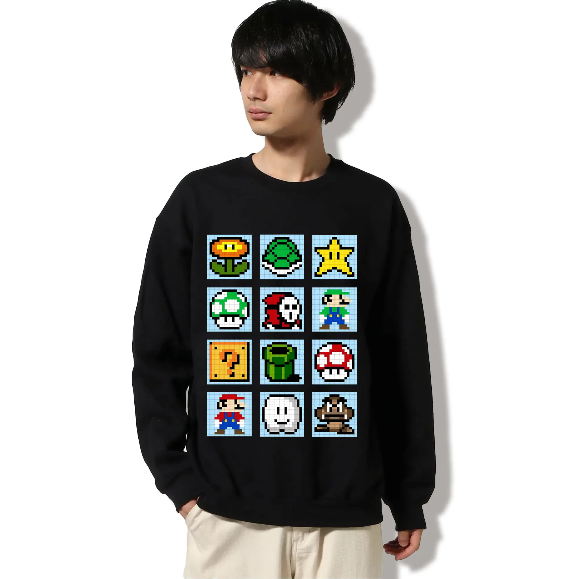 スーパーマリオ キャラクター総柄