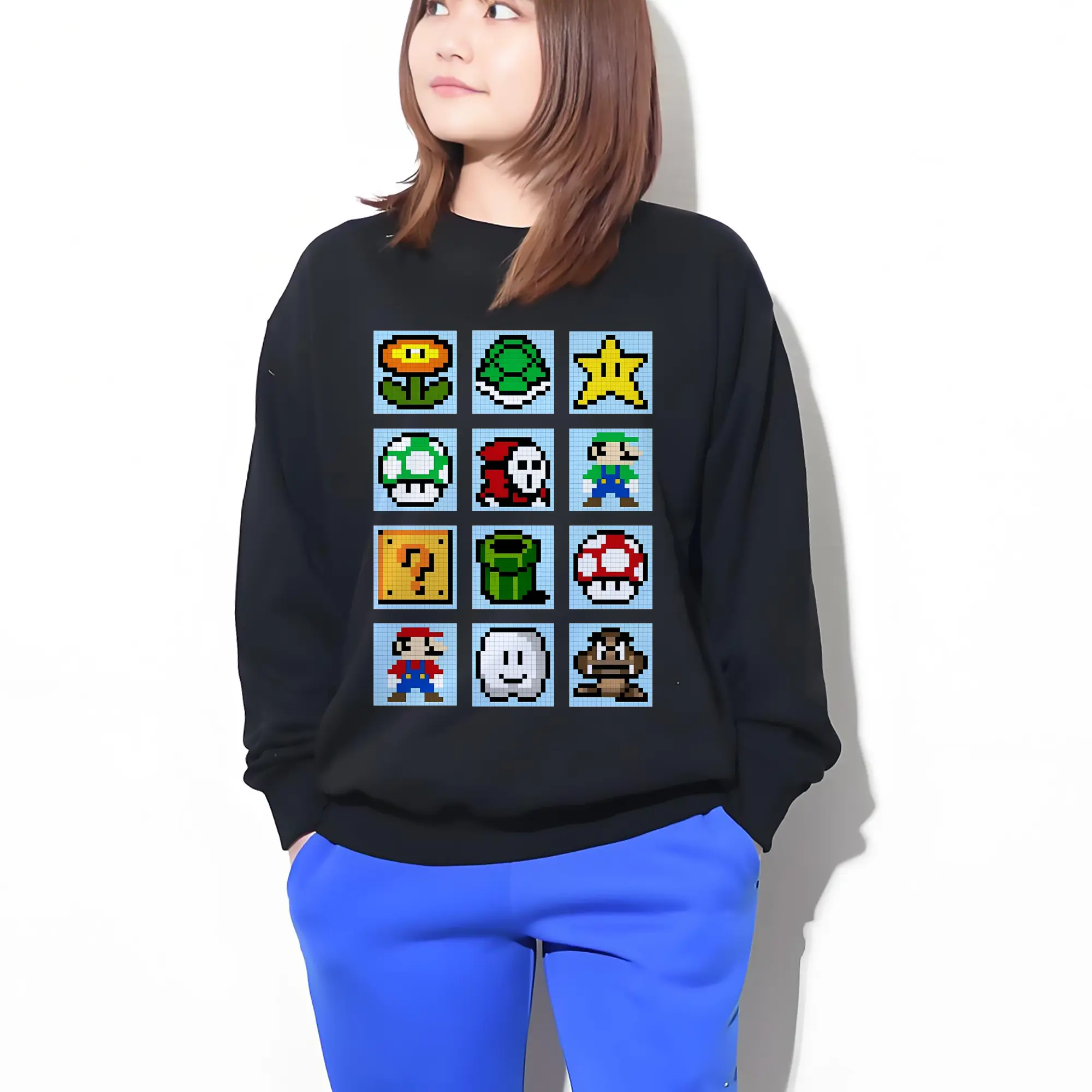 スーパーマリオ キャラクター総柄