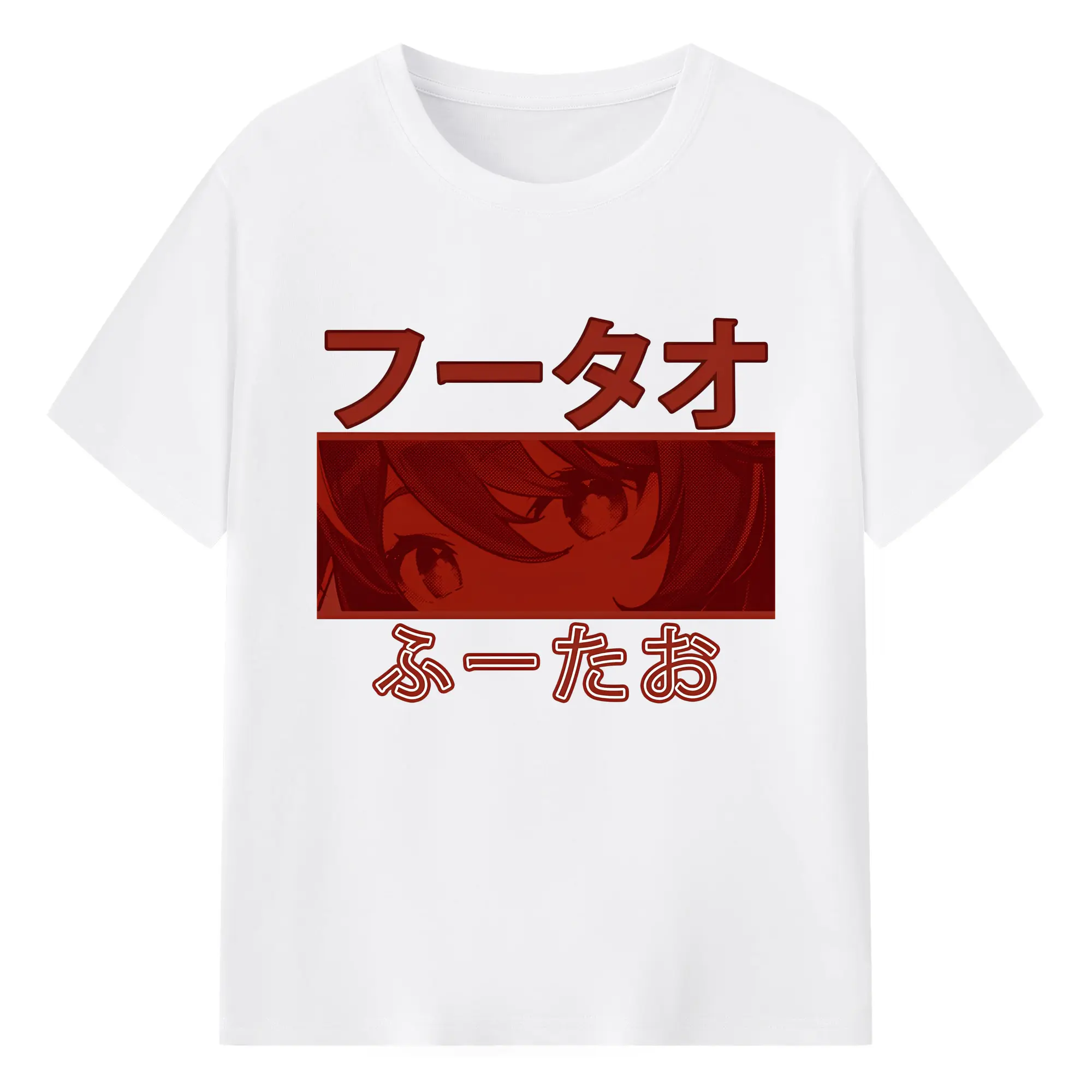 原神 フータオ シンプルデザイン Tシャツ 人気キャラクター - 綿100％ 半袖Tシャツ ・ フロントプリント ・ 快適 通気性 ・ 日常使い 散歩 スポーツ用