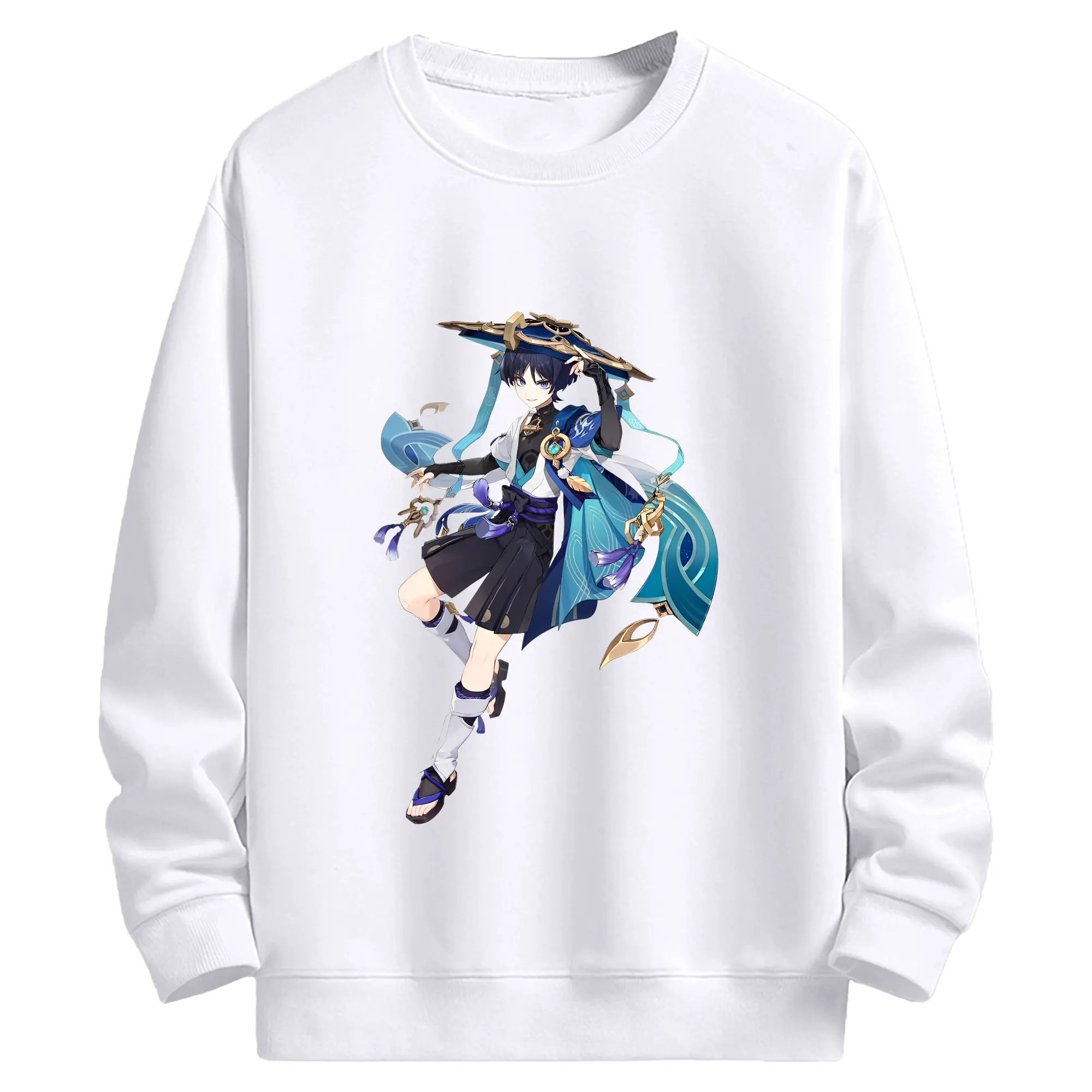 原神 放浪者 新作 トレンドデザイン ギフトにもおすすめ - 高品質 クルーネック スウェット ・ コットン59％ ポリエステル41％ ・ ユニセックス 長袖 トレーナー ・ カジュアル デイリー スポーツ 散歩用