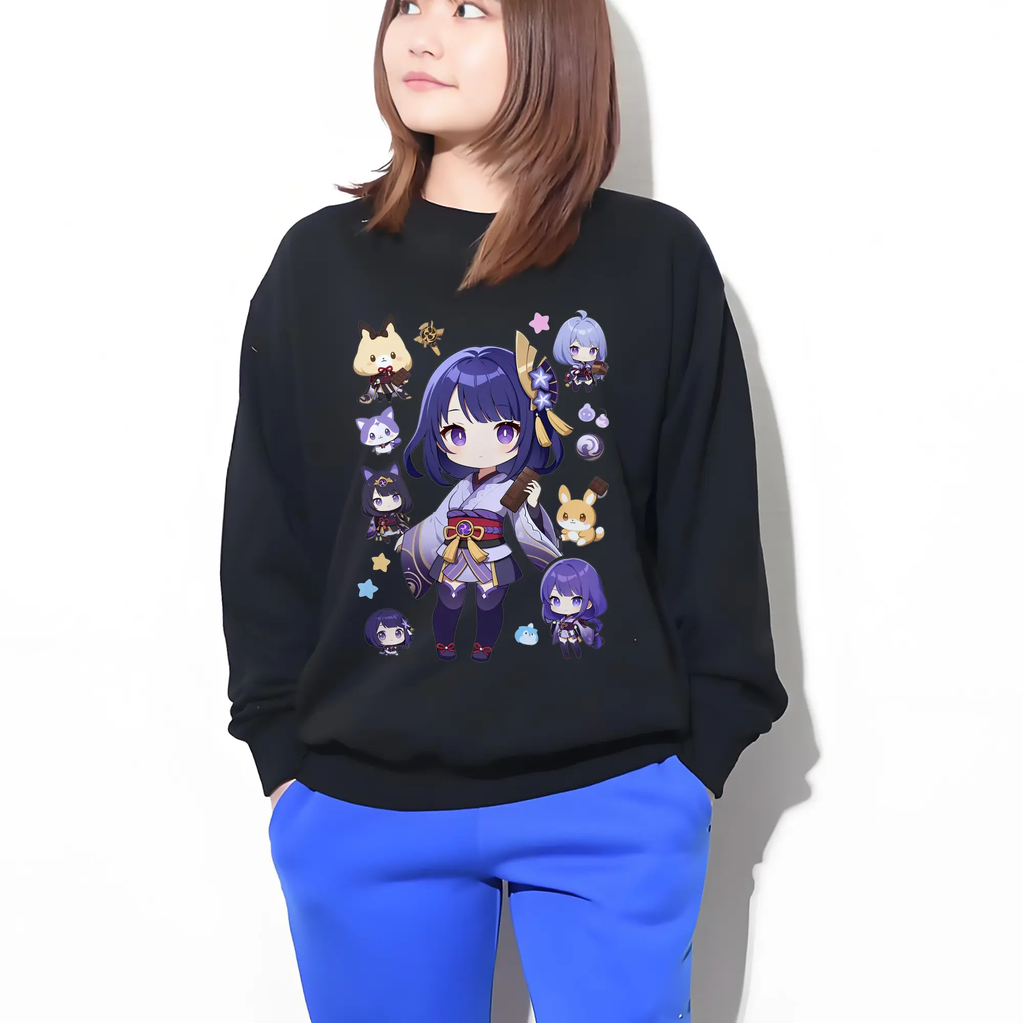 原神 雷電将軍 クリーンデザイン ファッション 原宿系