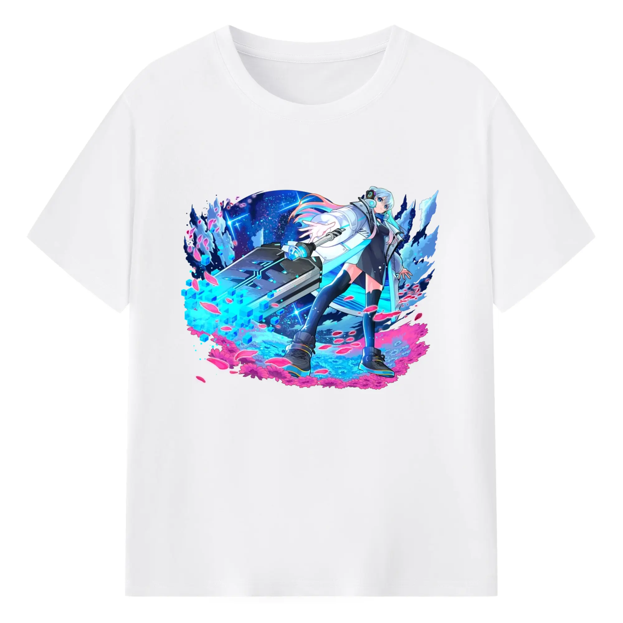 モンスト ネオ 人気キャラクター 限定グッズ - 綿100％ 半袖Tシャツ ・ フロントプリント ・ 快適 通気性 ・ 日常使い 散歩 スポーツ用