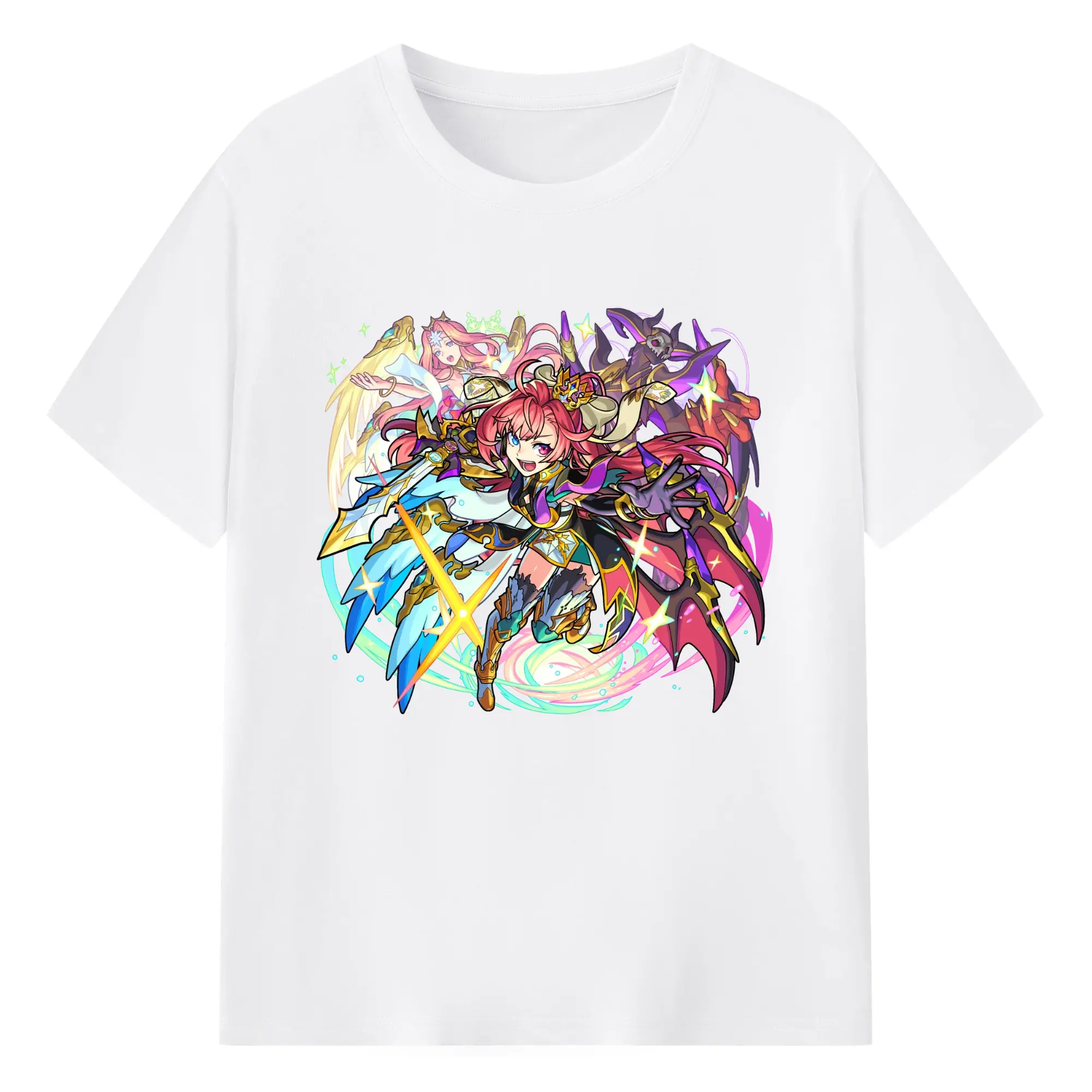 モンスト ソロモン 限定 - 綿100％ 半袖Tシャツ ・ フロントプリント ・ 快適 通気性 ・ 日常使い 散歩 スポーツ用