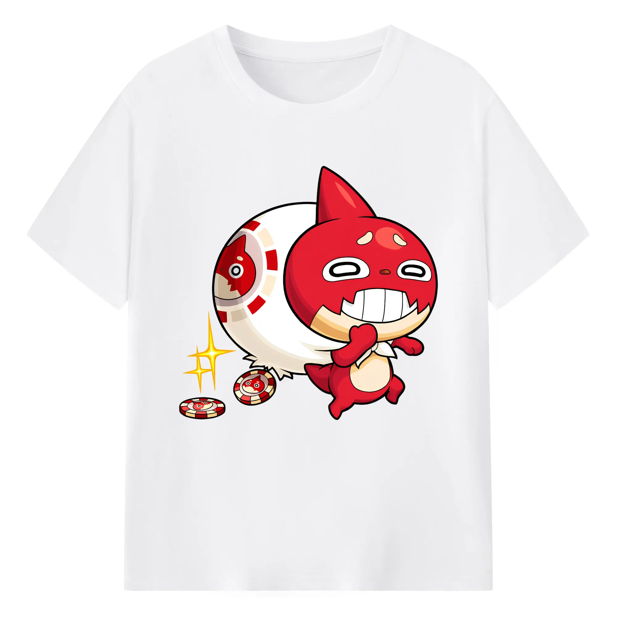 モンスト オラゴン 人気キャラクター 限定グッズ - 綿100％ 半袖Tシャツ ・ フロントプリント ・ 快適 通気性 ・ 日常使い 散歩 スポーツ用