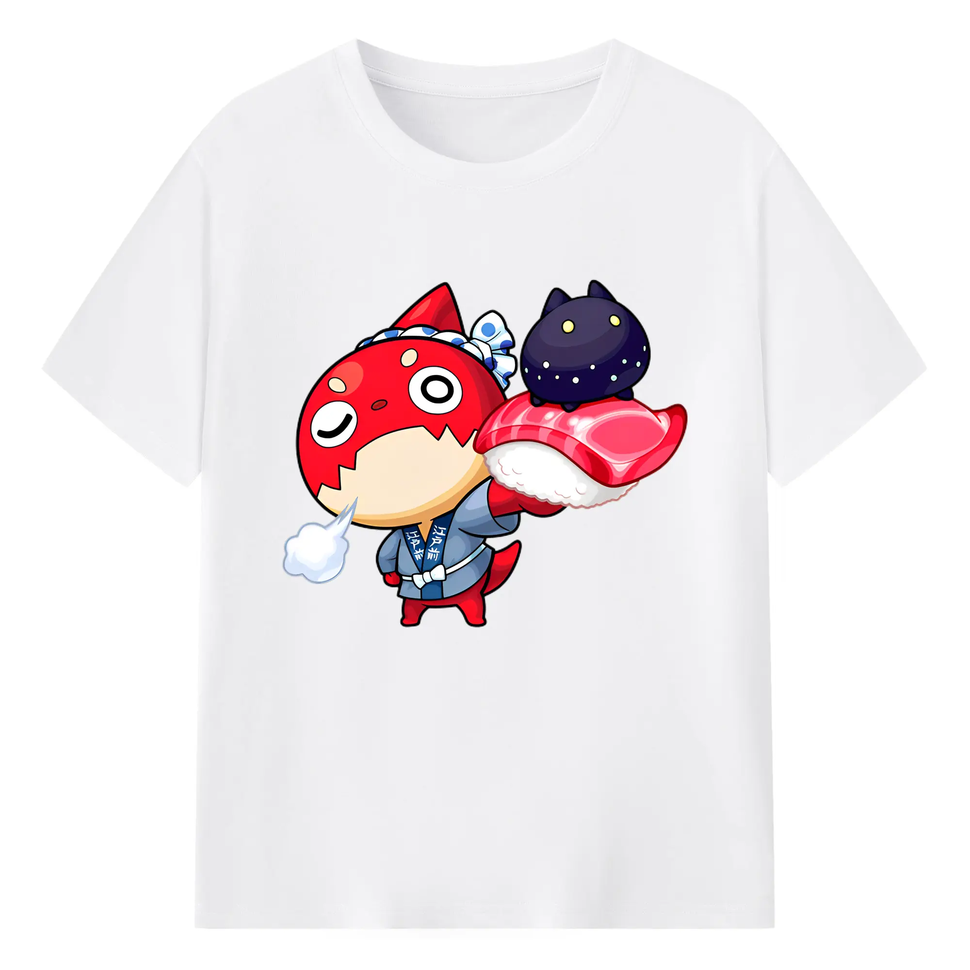 モンスト オラゴン オリジナルデザイン 人気キャラクター - 綿100％ 半袖Tシャツ ・ フロントプリント ・ 快適 通気性 ・ 日常使い 散歩 スポーツ用