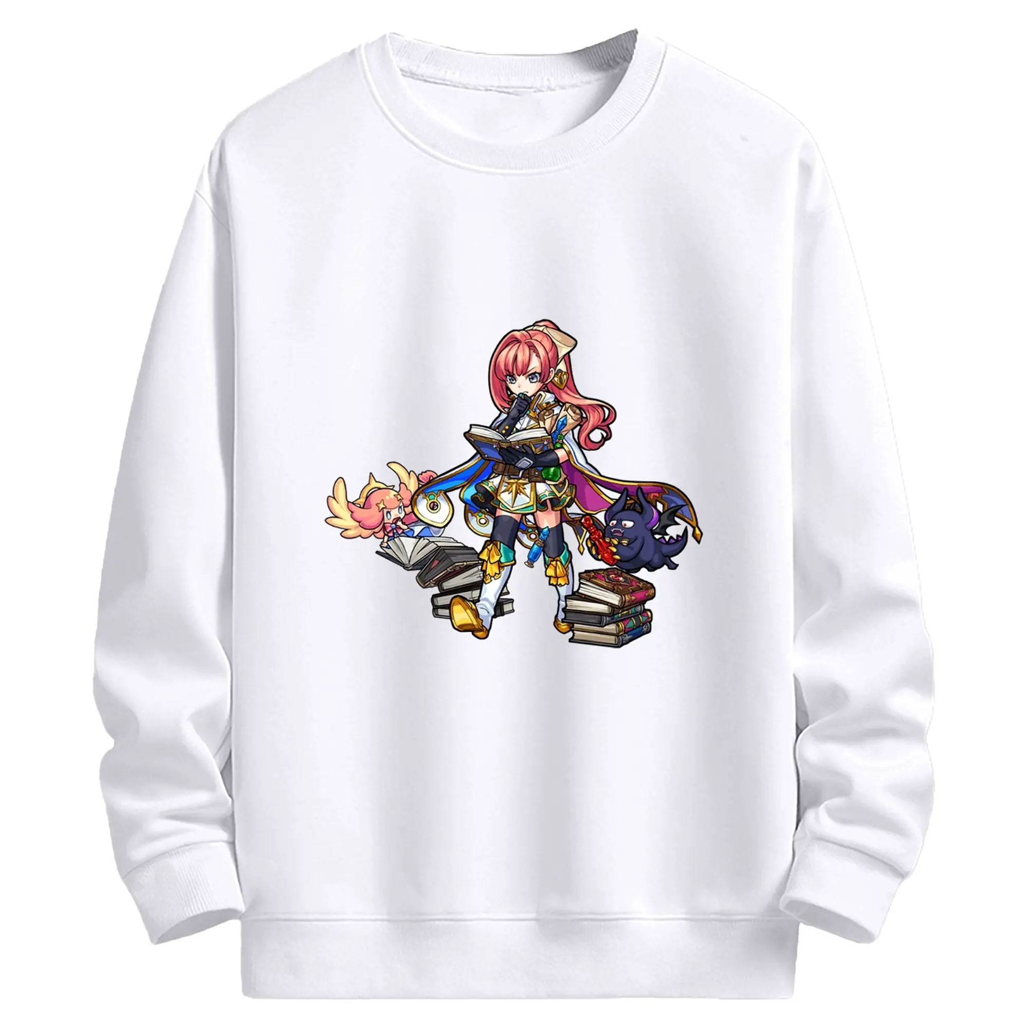 モンスト ソロモン ファン必見グッズ - 高品質 クルーネック スウェット ・ コットン59％ ポリエステル41％ ・ ユニセックス 長袖 トレーナー ・ カジュアル デイリー スポーツ 散歩用