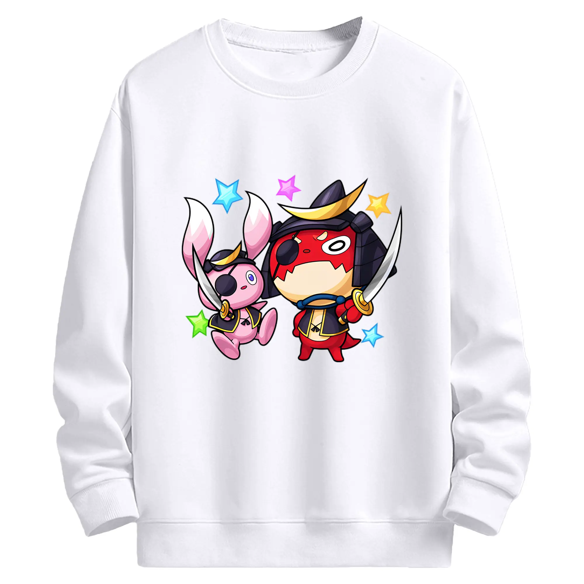 モンスト オラゴン スタイリッシュ 人気キャラクター - 高品質 クルーネック スウェット ・ コットン59％ ポリエステル41％ ・ ユニセックス 長袖 トレーナー ・ カジュアル デイリー スポーツ 散歩用